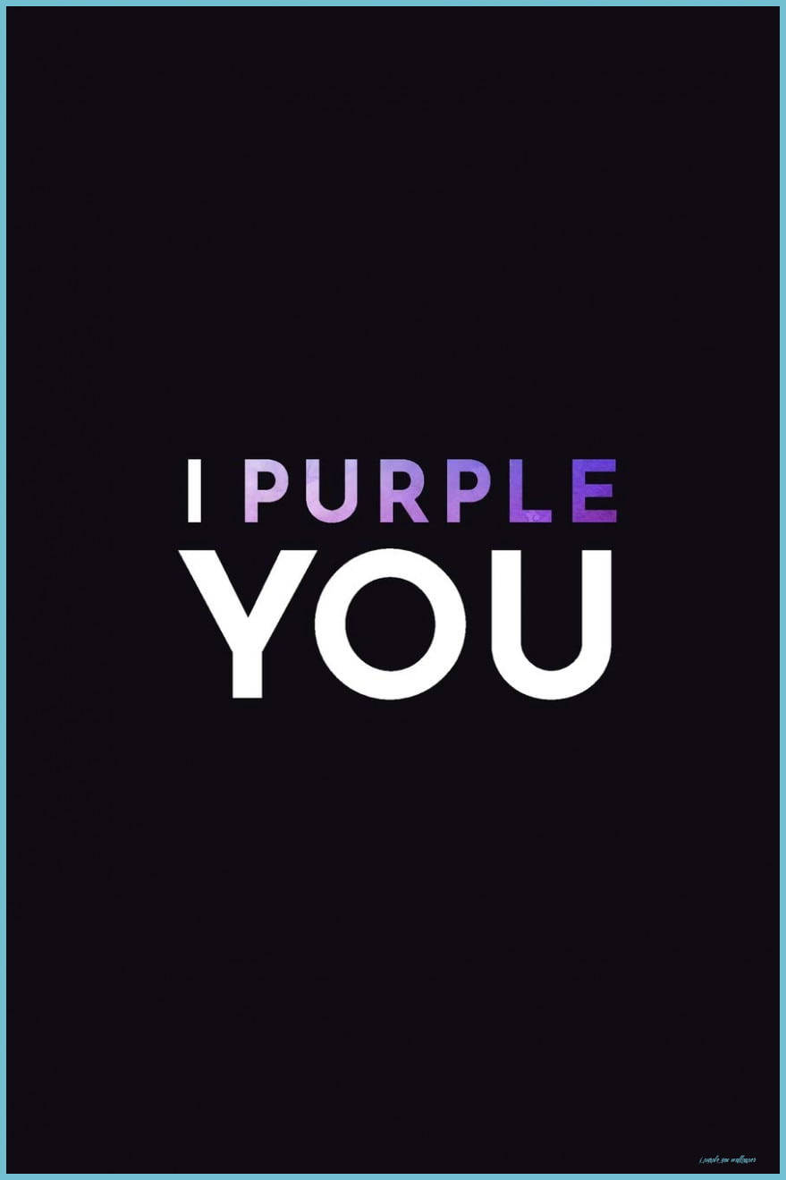 I Purple You gradiënt in swart Muurpapier
