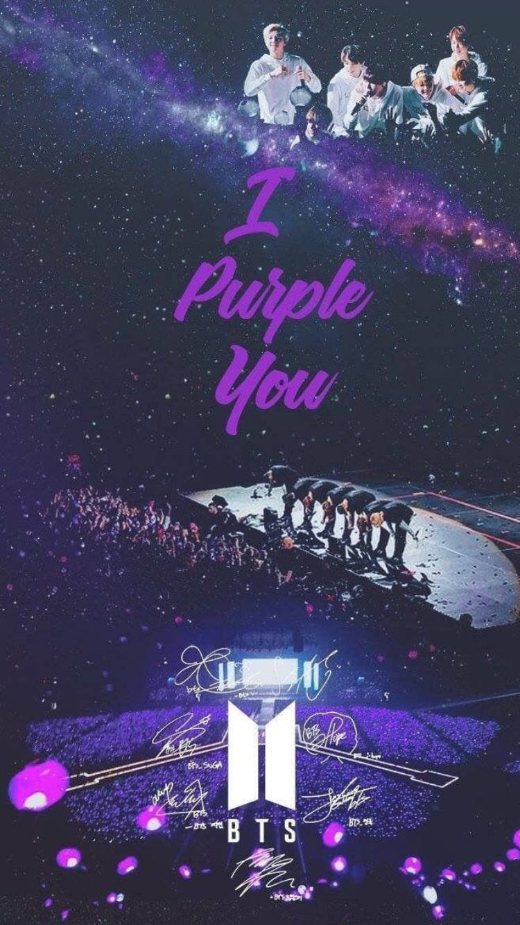 I Purple You Konsert Collage Muurpapier