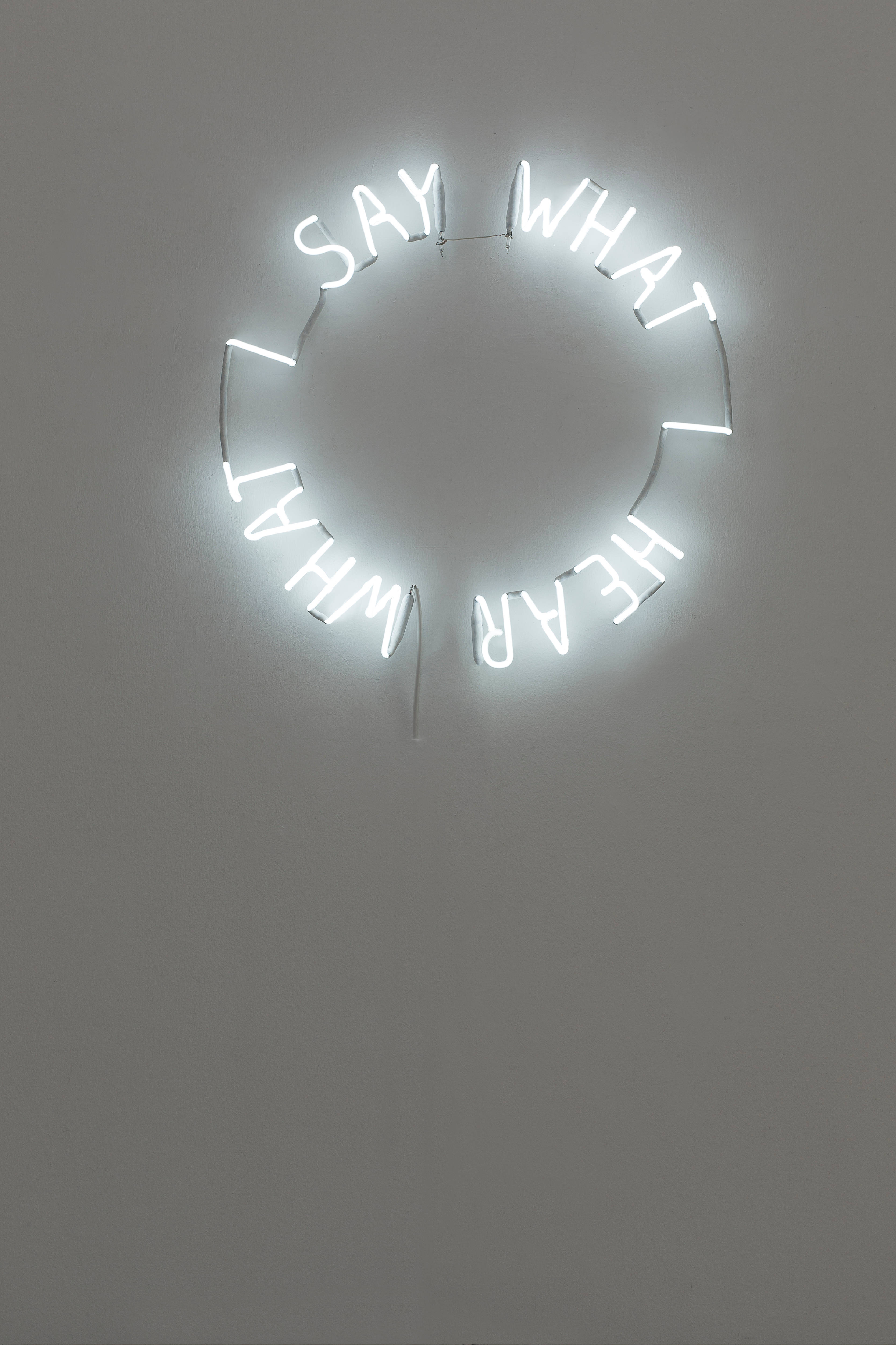 I Say What I Hear Wit Neon Estetika Muurpapier