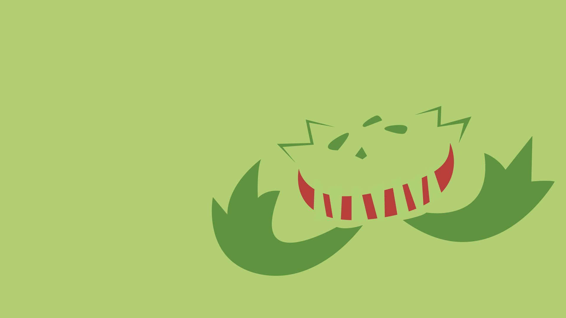 Ikoniese glimlag, tande en hande van Carnivine Muurpapier