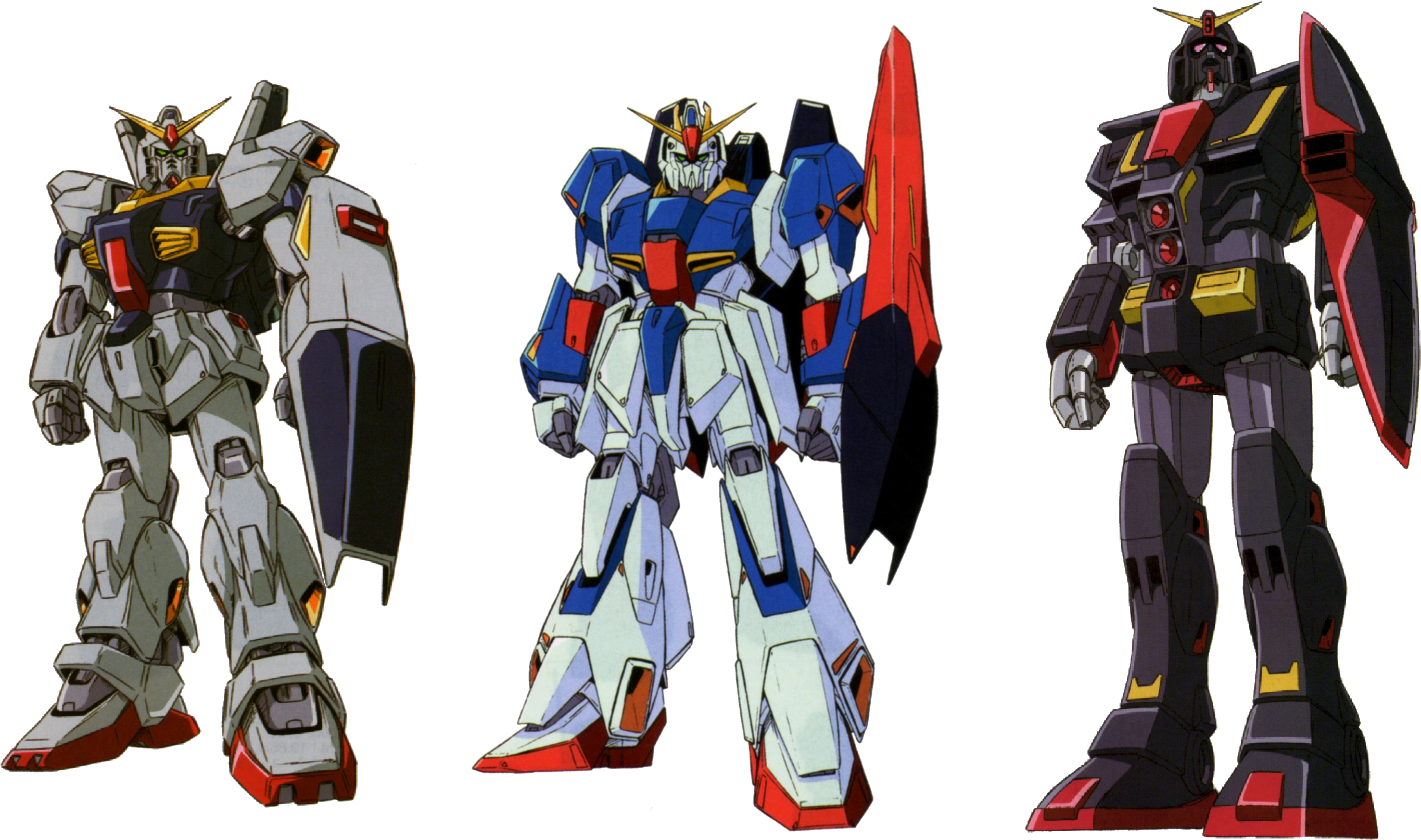 Ikoniese Gundam Mecha-drieë Muurpapier