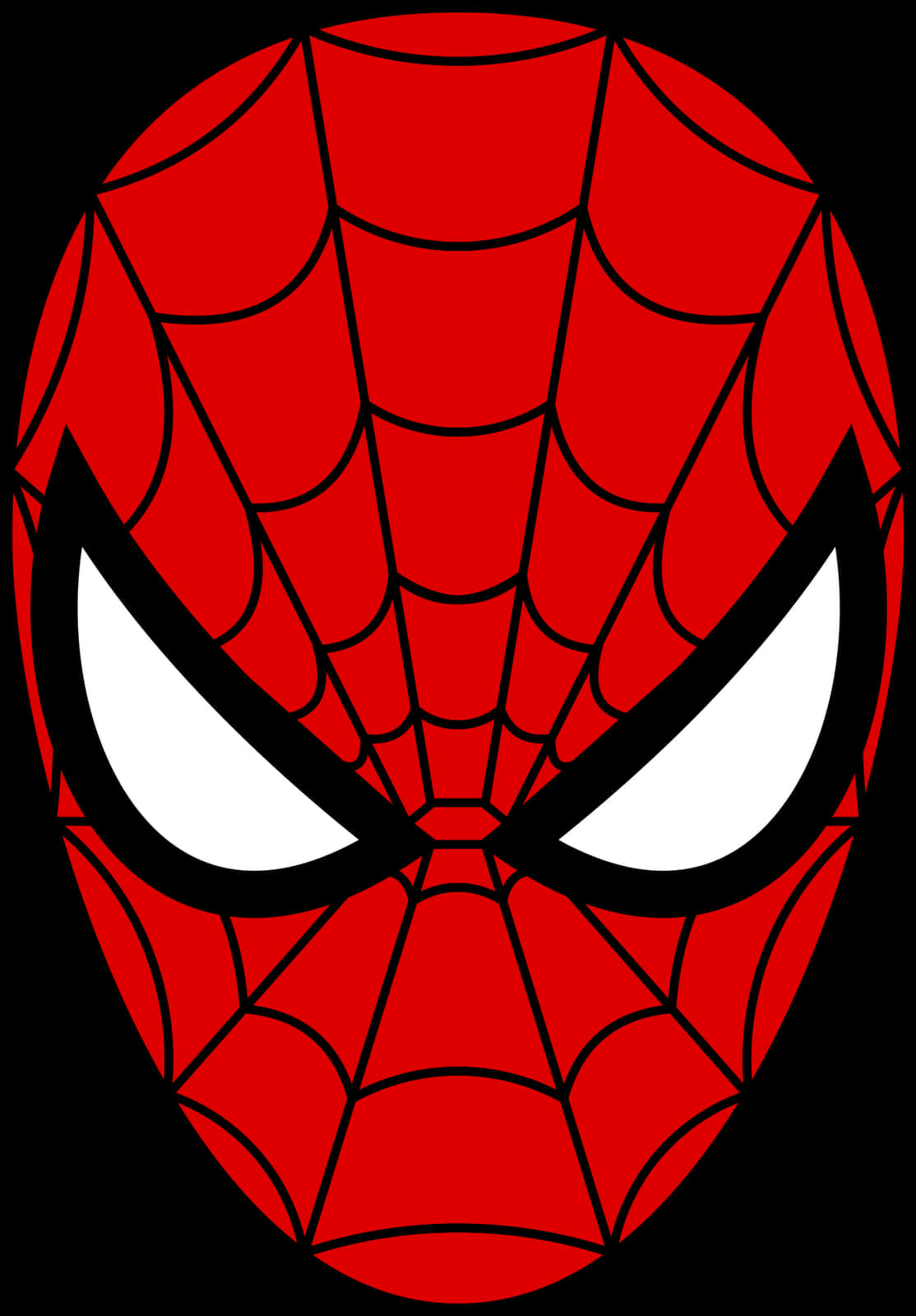 Ikoniese Spiderman-masker grafika Muurpapier