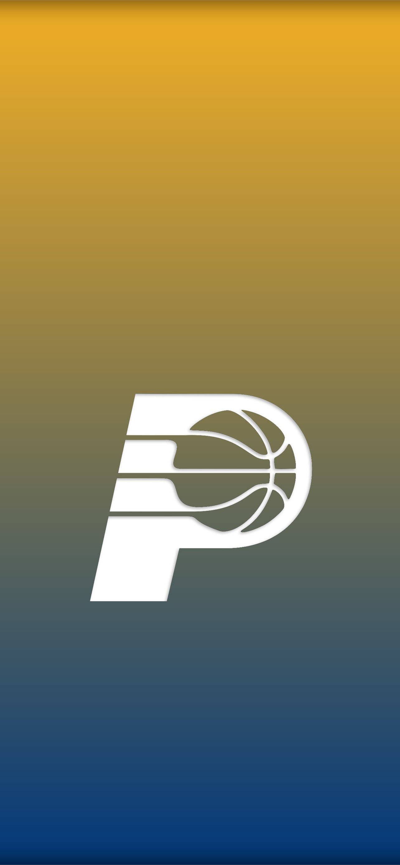 Indiana Pacers Minimalistiese Spanlogo Muurpapier