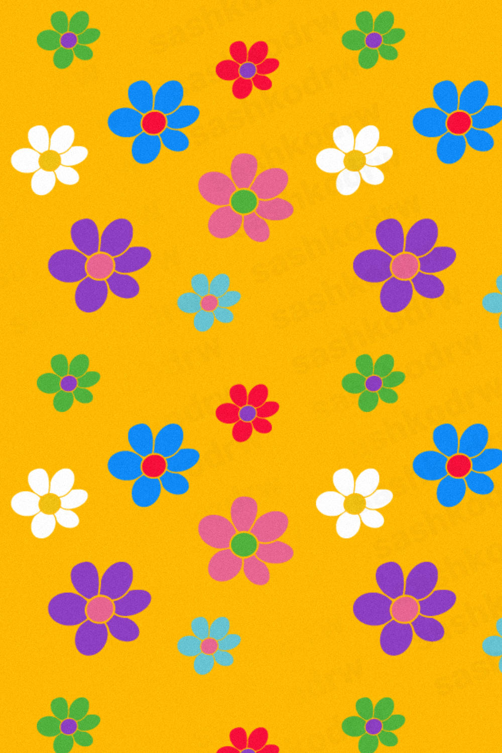 Indie Kind Estetiek Klein Kleurvolle Blomme