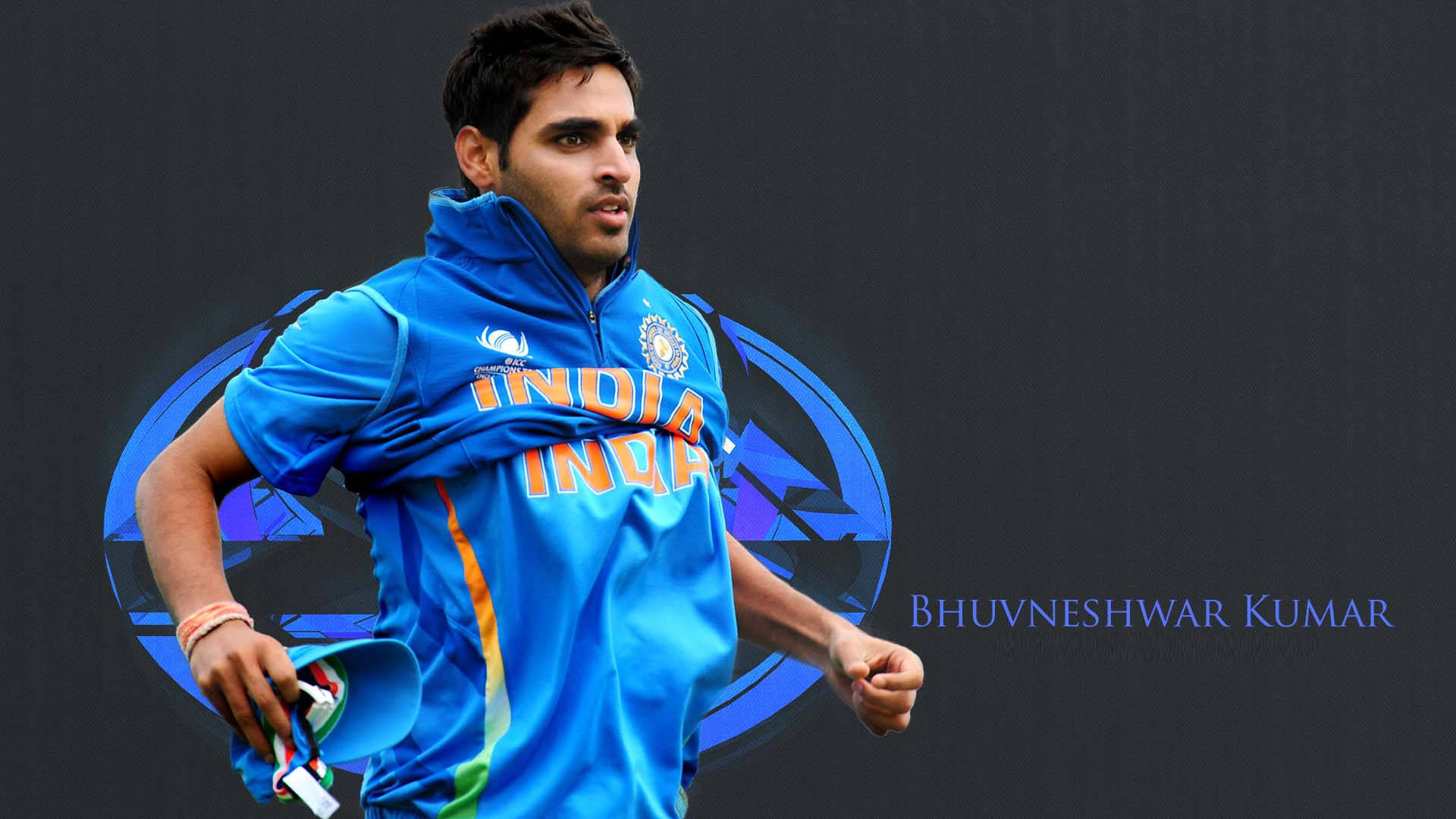 Indiese Krieketspanlid Bhuvneshwar Kumar Muurpapier