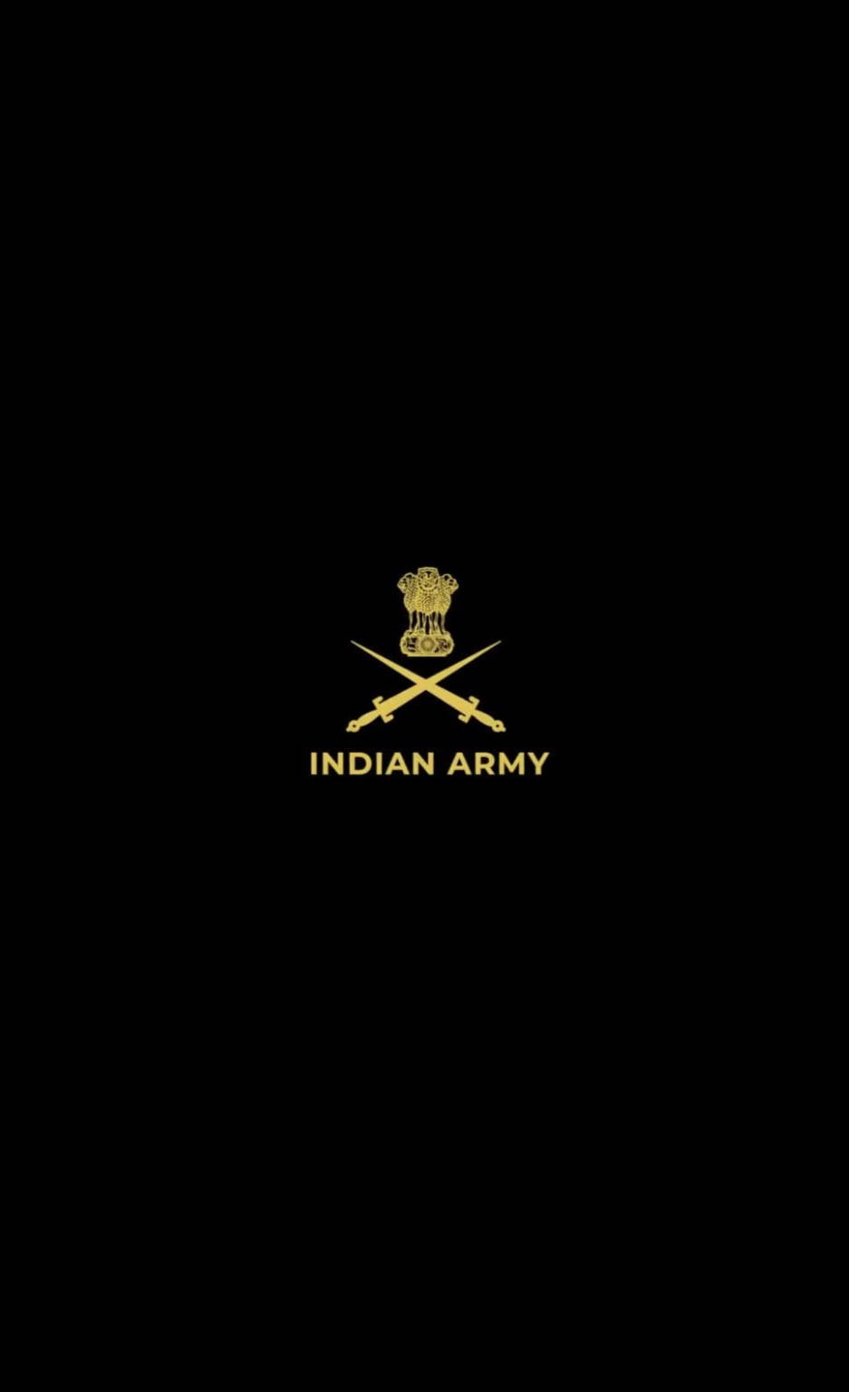 Indiese Weermag-logo Minimalisties Muurpapier