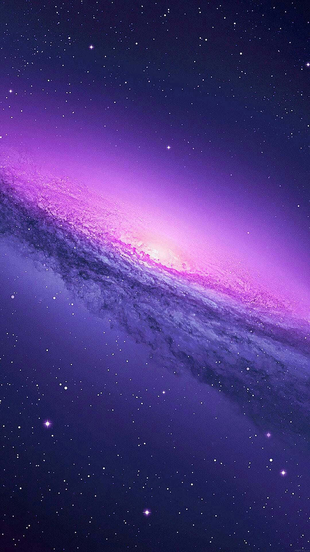 Indigo Helder Galaxy Digitale Kuns Muurpapier