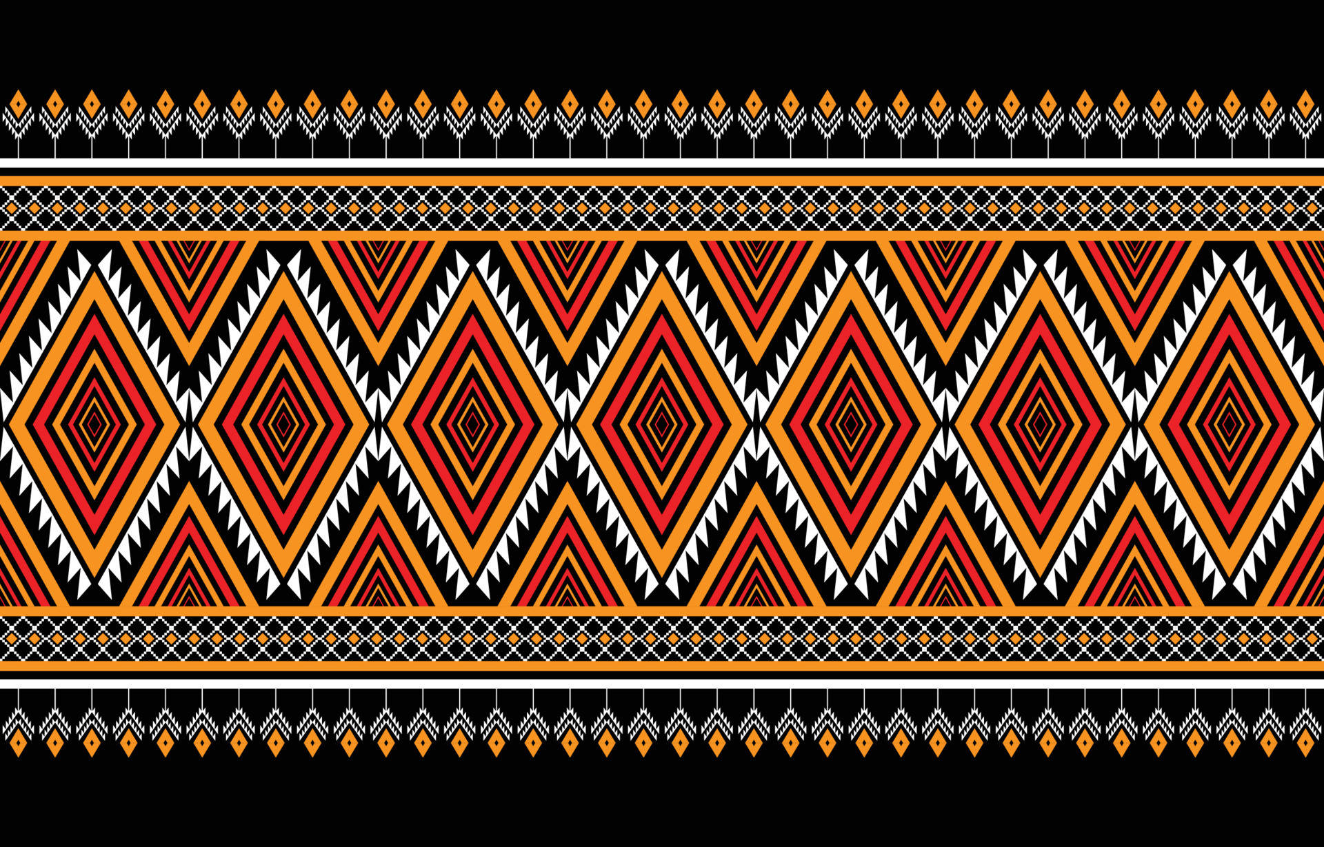 Inheemse Patroon Sjaal Muurpapier