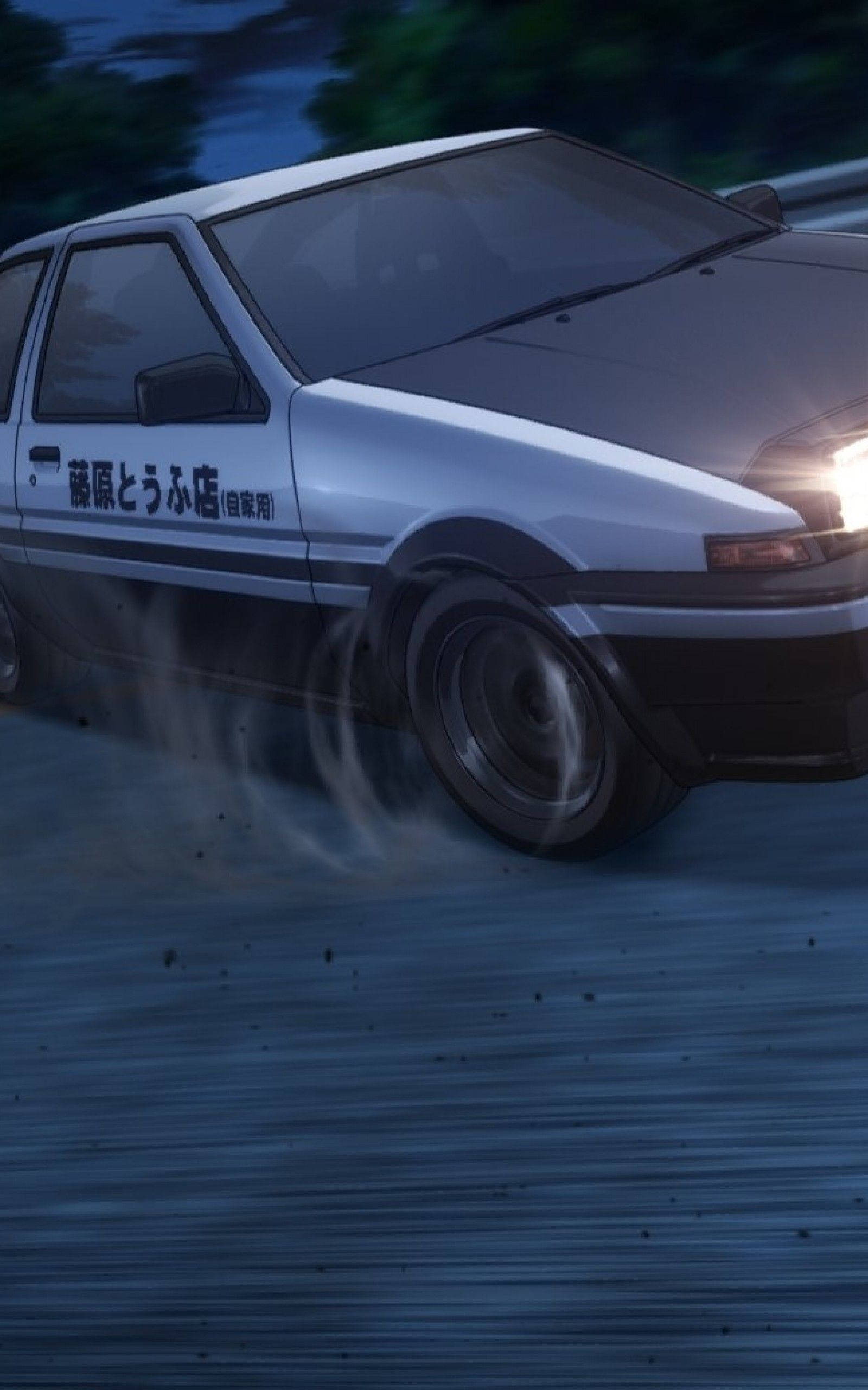 Initial D Drifbeweging Muurpapier