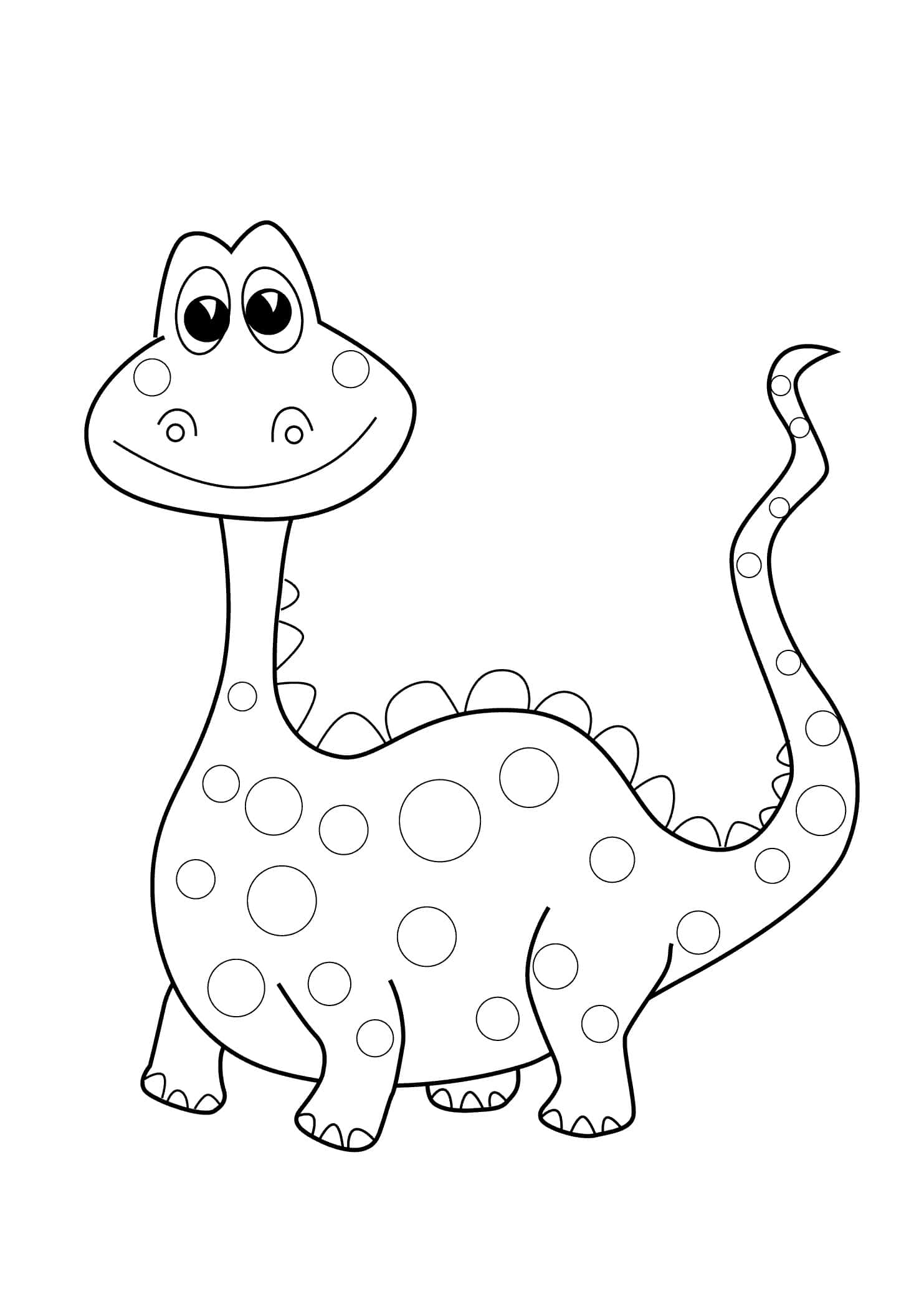Inkleur-dinosourusse vir Kinders Muurpapier