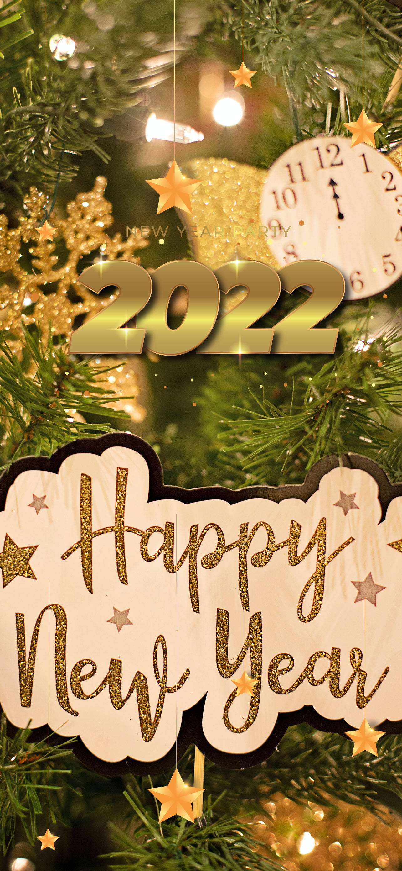 "Inlui van Gelukkige Nuwe Jaar 2022 met spektakulêre vuurwerk" Muurpapier