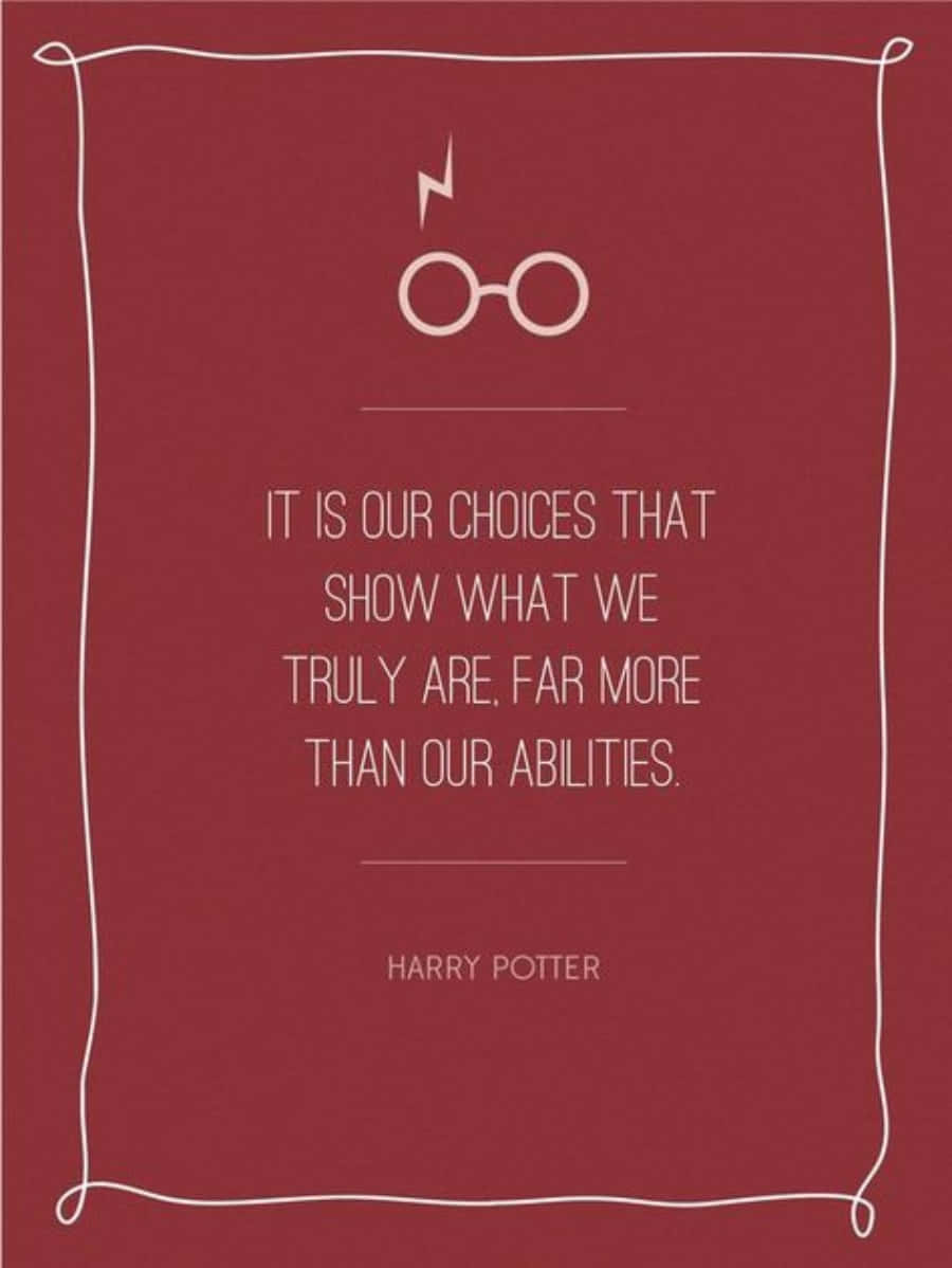 Inspirerende Harry Potter-aanhalings-agtergrond Muurpapier
