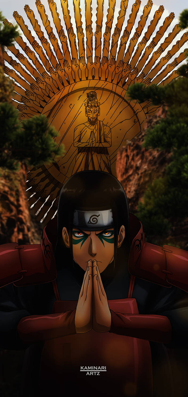Intense Hashirama-foon Fan-kuns Muurpapier