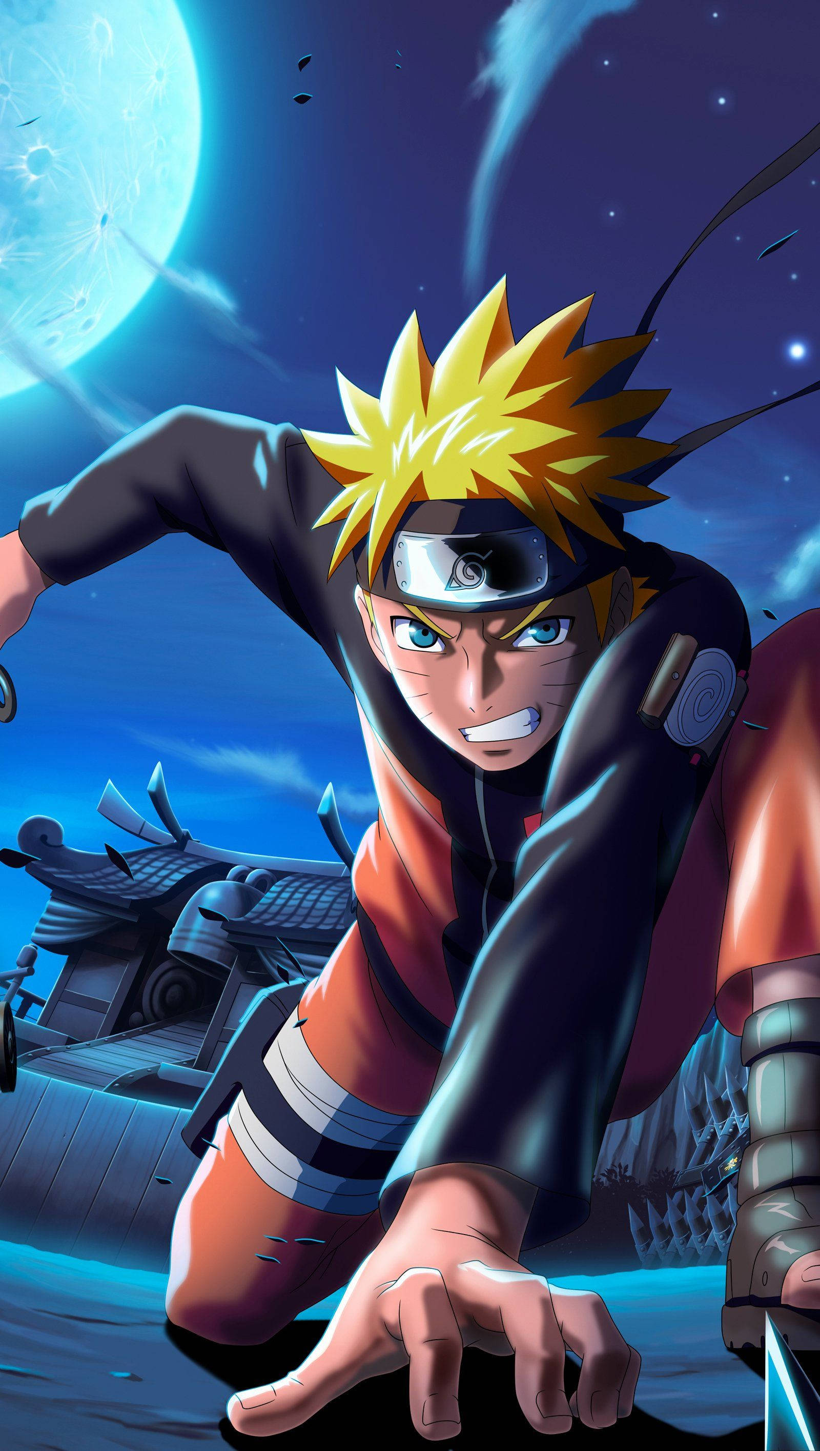 Intense Maanliggeveg - Naruto Mobile 4K Muurpapier