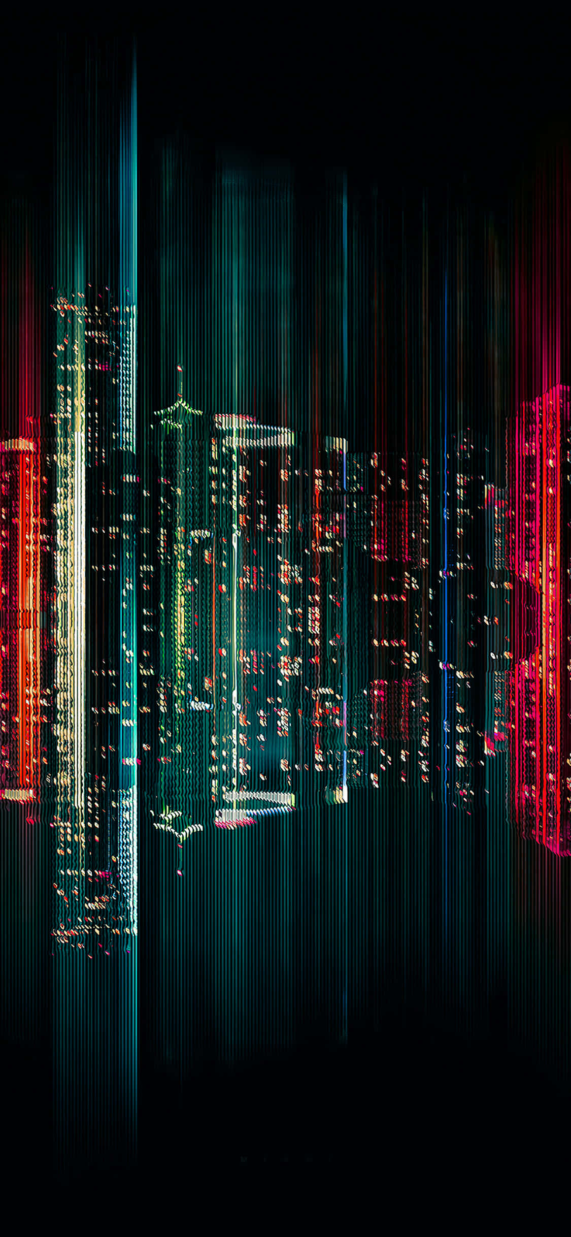 Intense stadsbeeld van Dark City Muurpapier