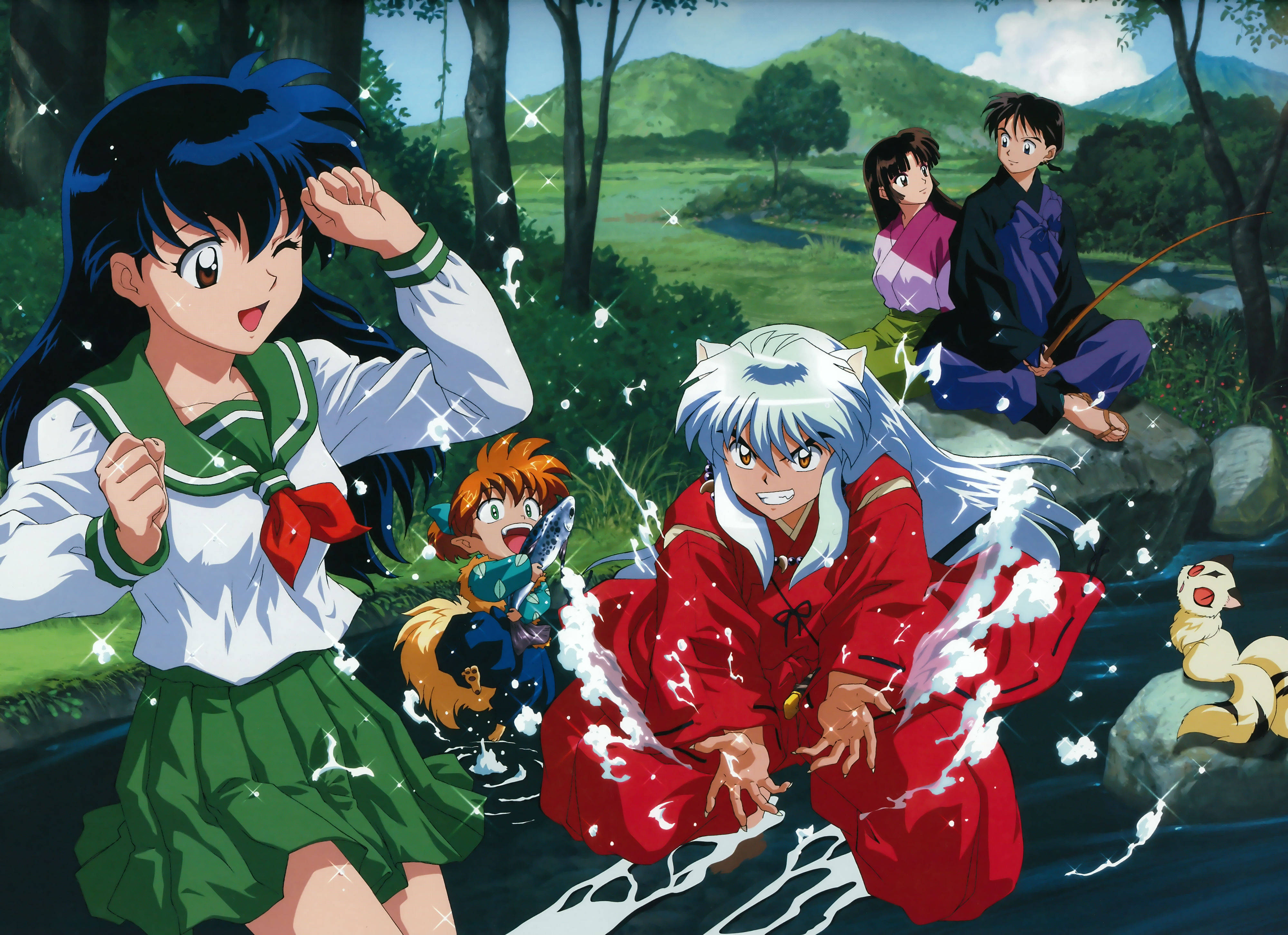 Inuyasha-rolprent 4K Muurpapier