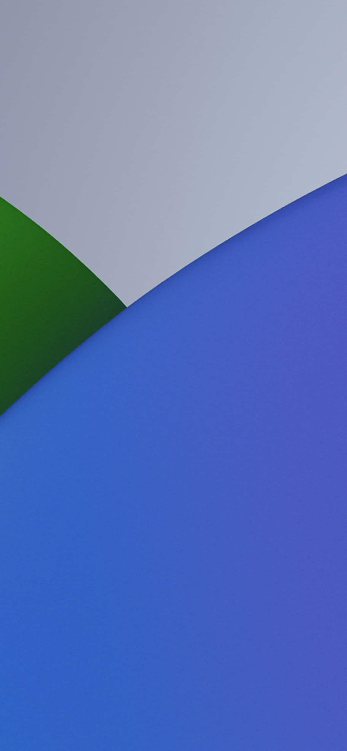 iOS 13 Blou Sirkel Agtergrond Muurpapier