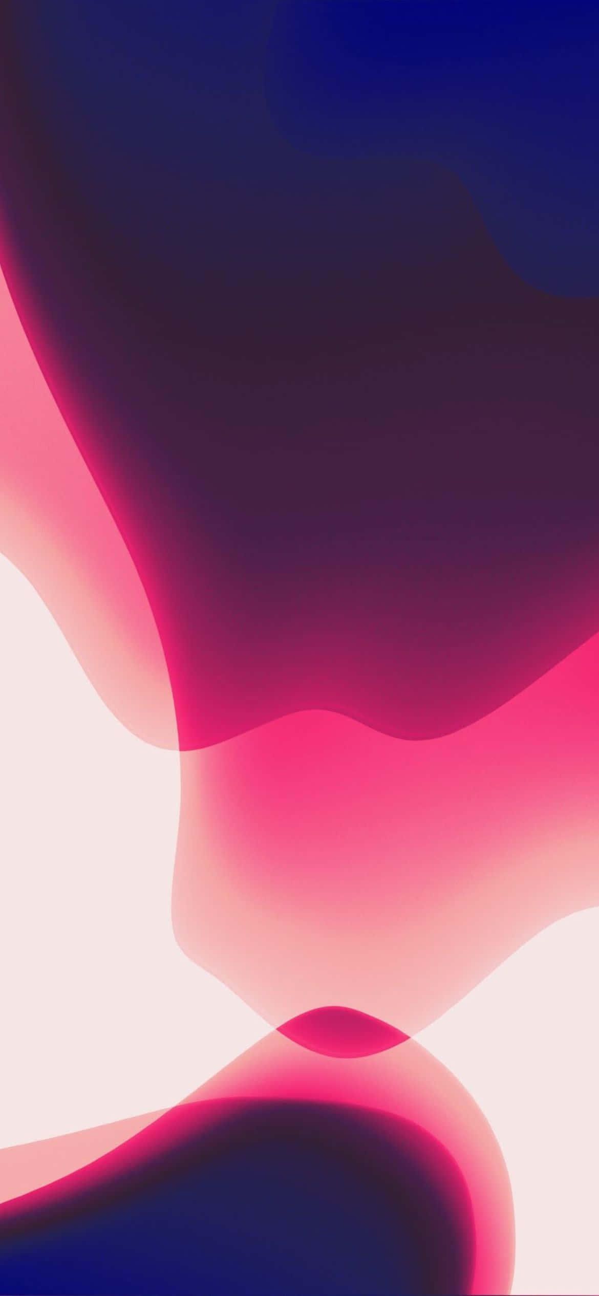 iOS 13 Rooi en Pers Agtergrond Muurpapier