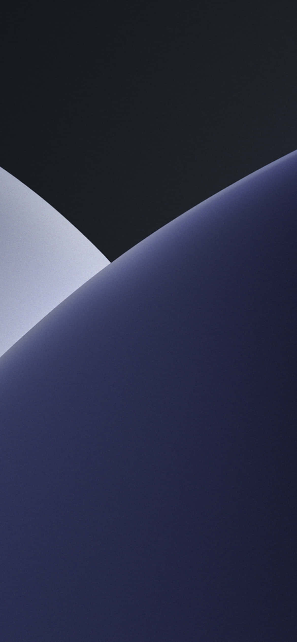 iOS 13 Swart Grys Agtergrond Muurpapier