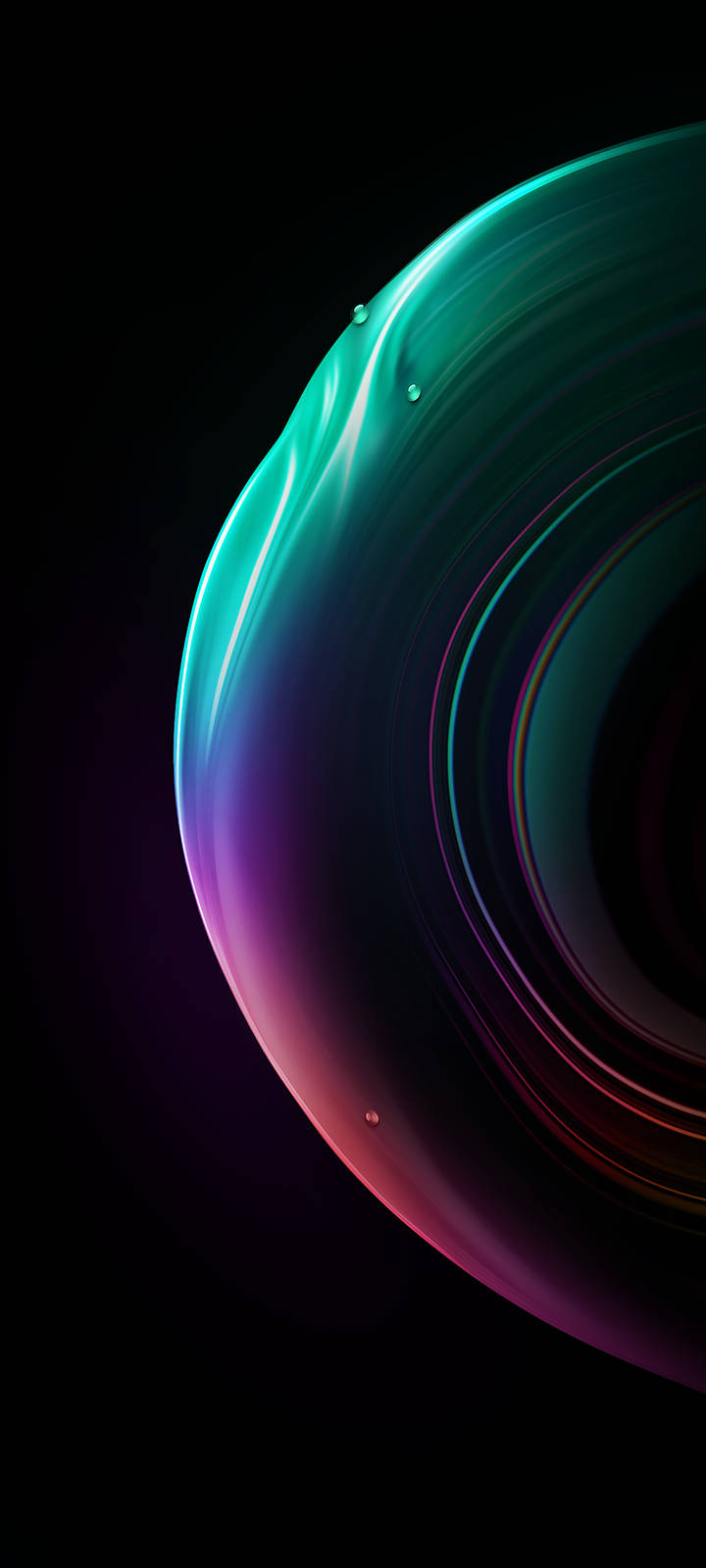 iOS 15 Neon Sfeer Muurpapier