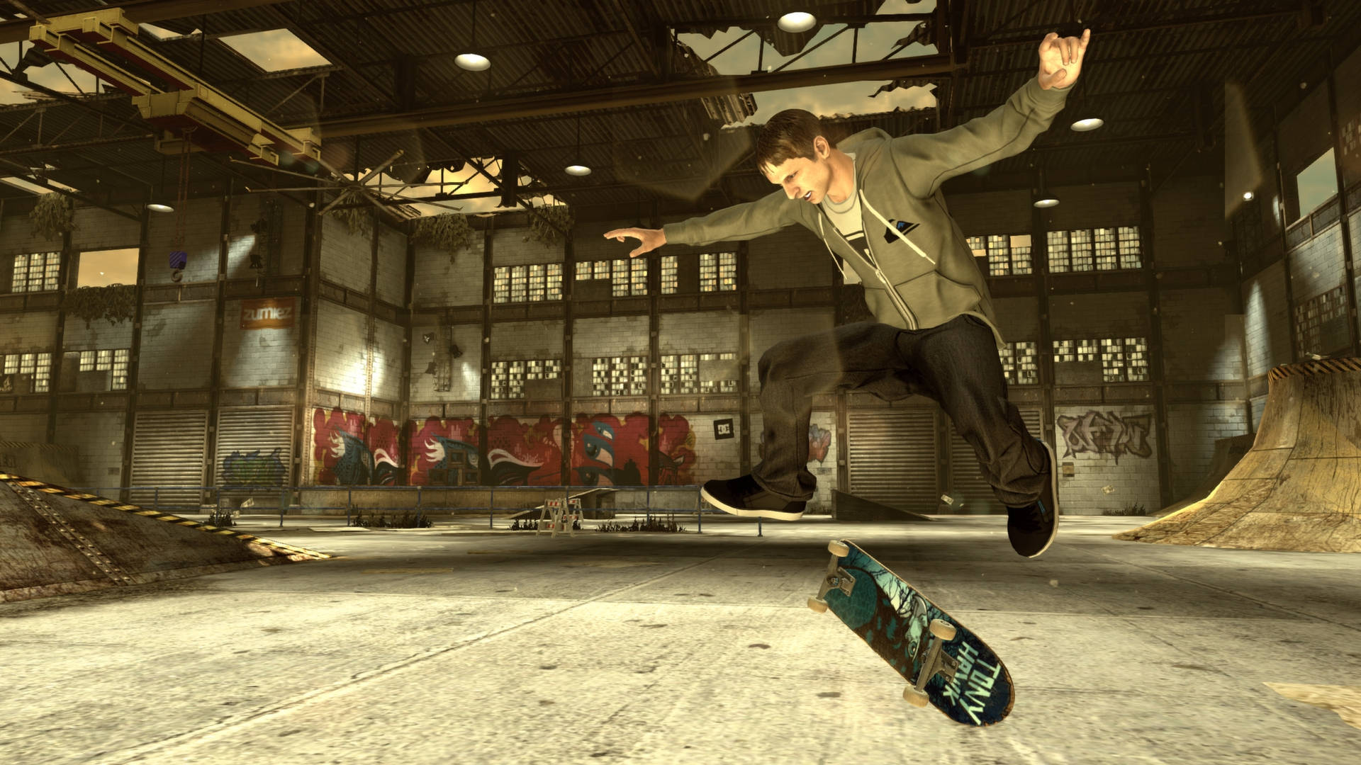 iPad Pro Tony Hawk in Verlate Skaatsbaan Muurpapier