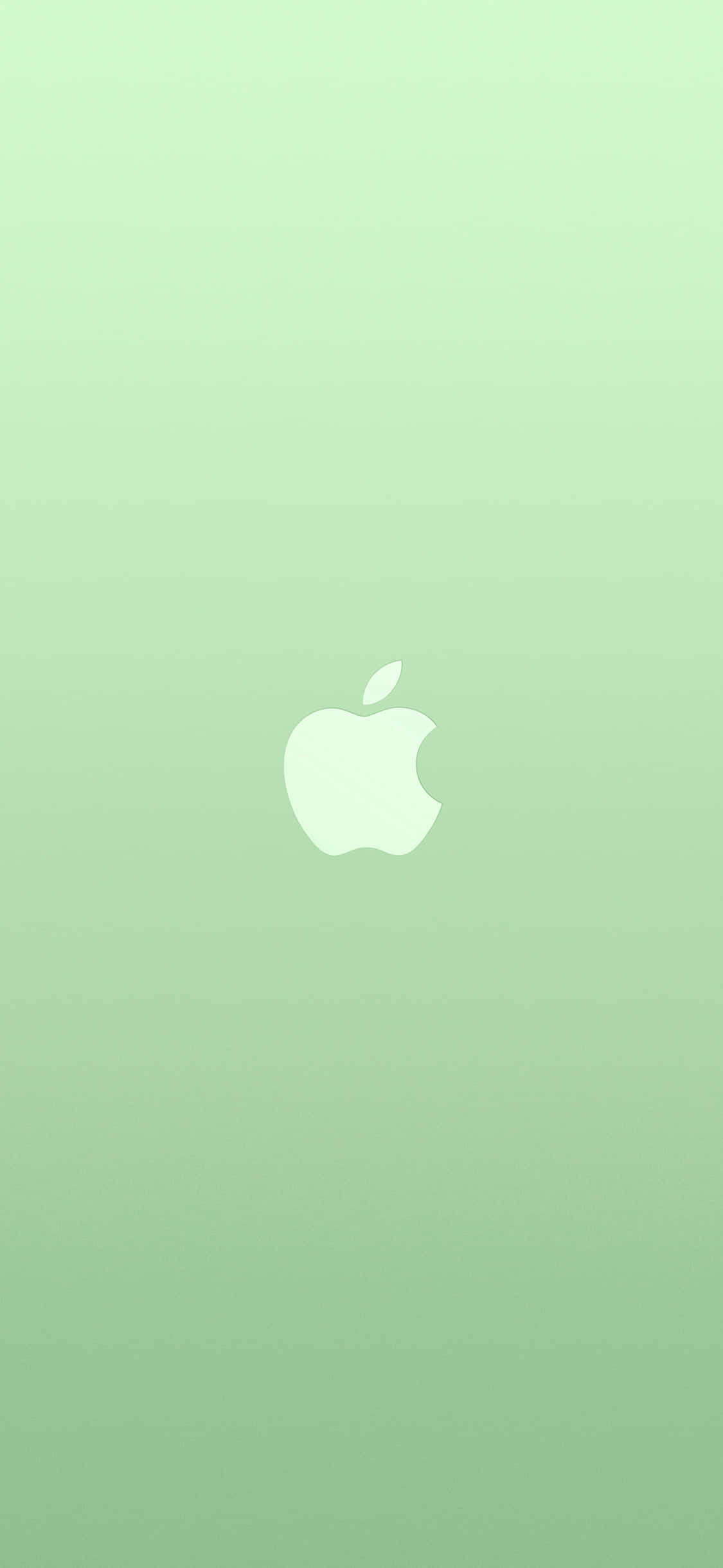 iPhone 11 Apple-logo Groen Agtergrond Muurpapier
