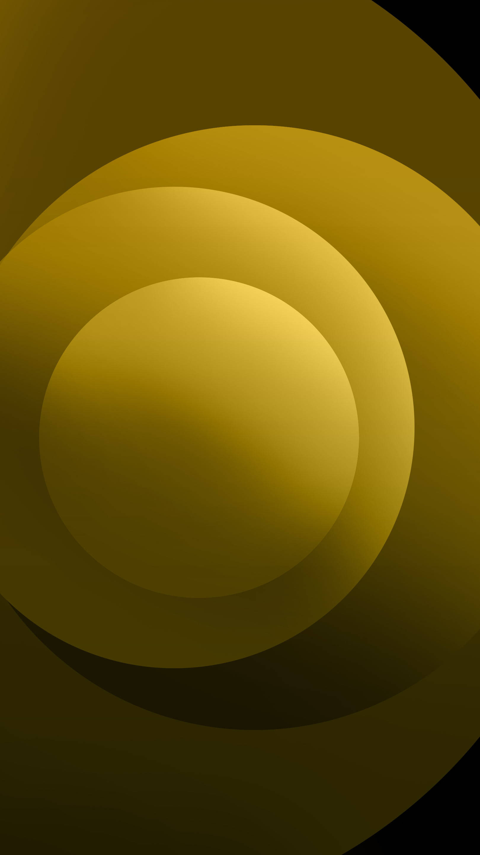 iPhone 12 Pro Max Goue Sirkels Muurpapier