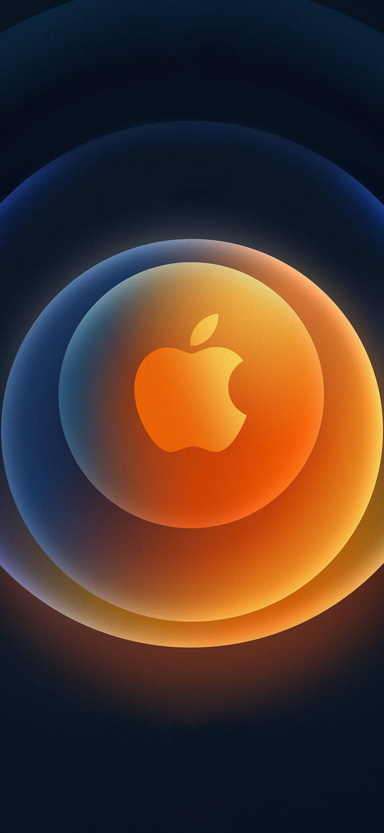 iPhone 12 Pro Max Goud Logo Muurpapier
