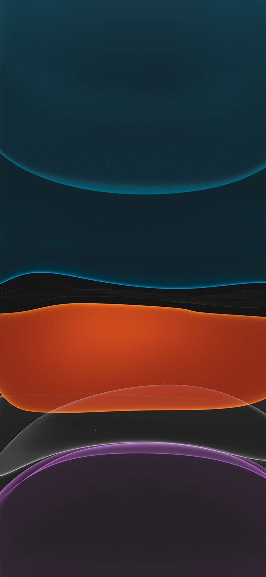 iPhone 12 Stok Blou Oranj Pers Patrone Muurpapier