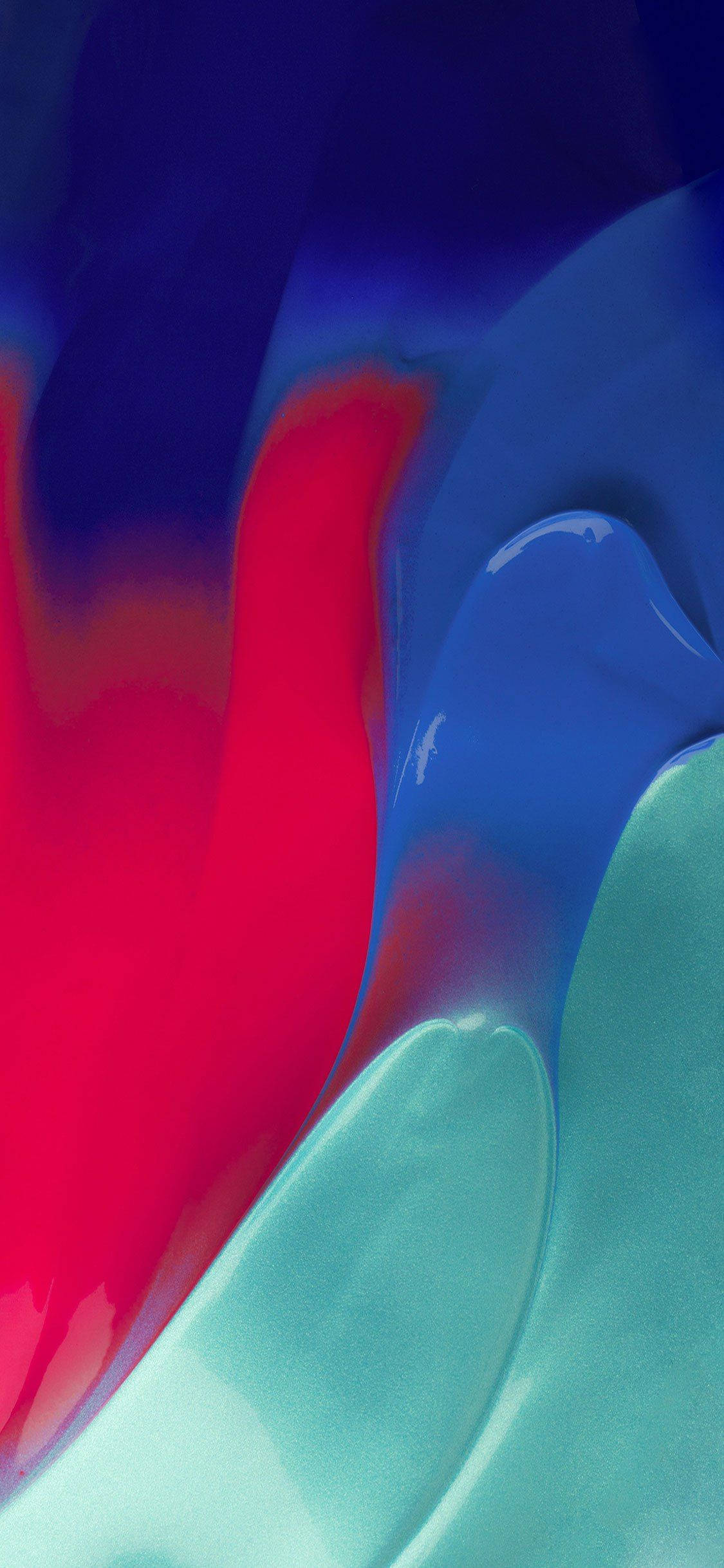 iPhone 13 Abstract Rooi Verf Muurpapier