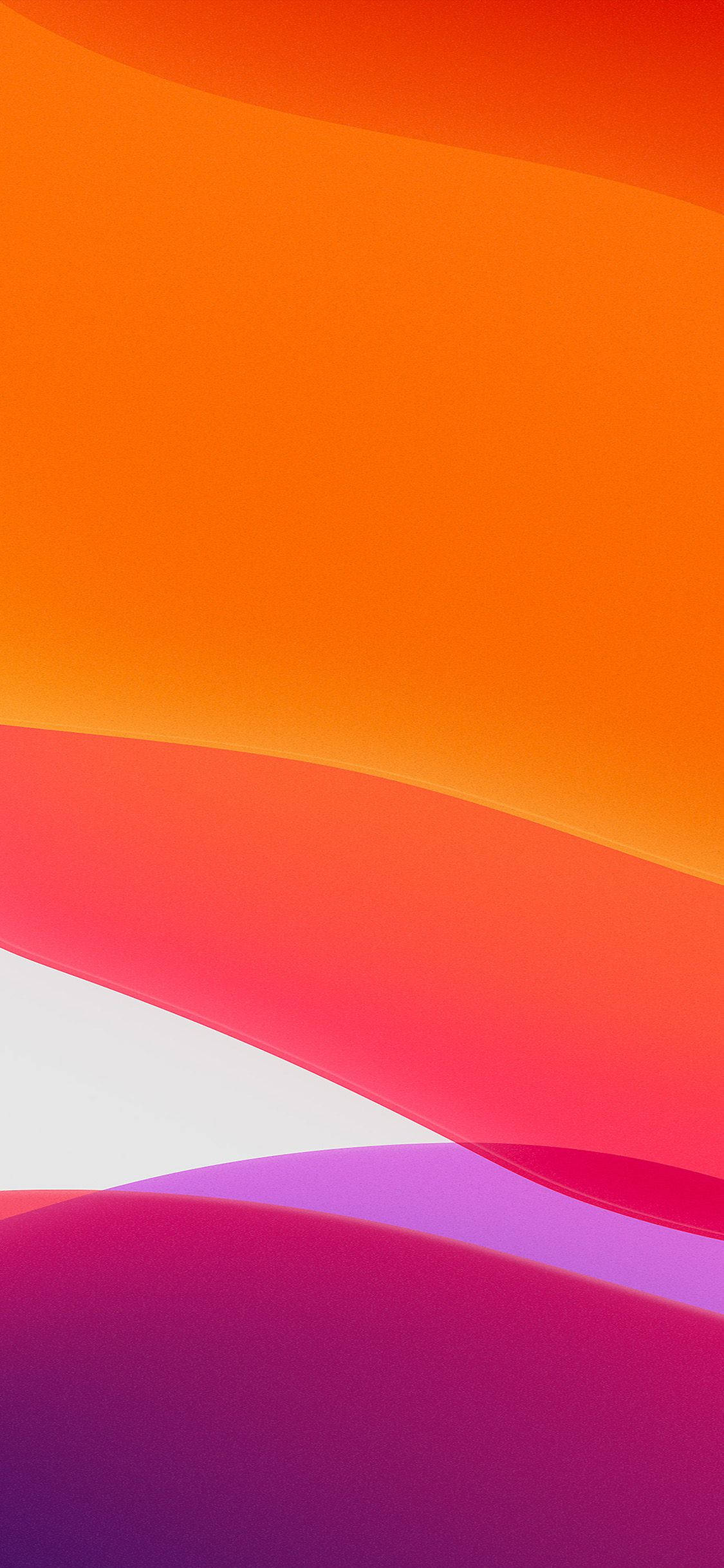 iPhone 13 iOS Pienk Oranje Abstrak Muurpapier