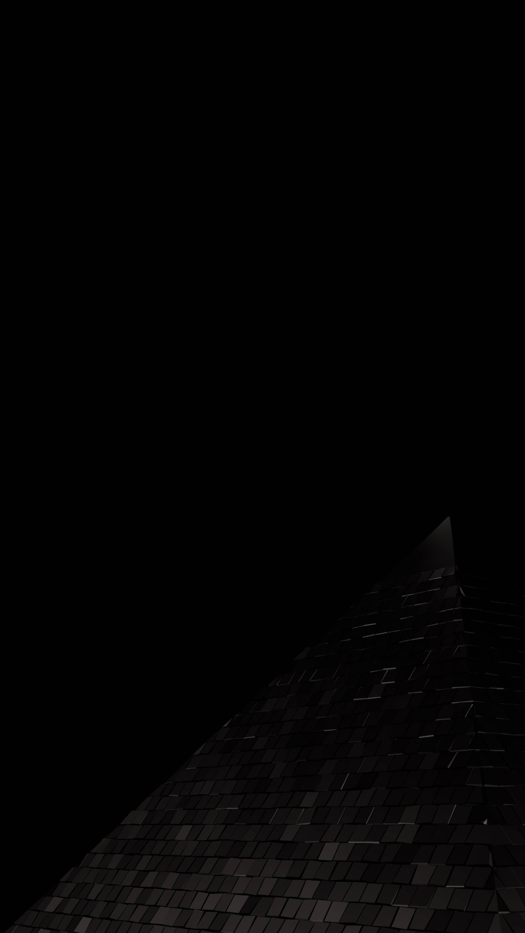 iPhone 13 Swart Piramide Muurpapier