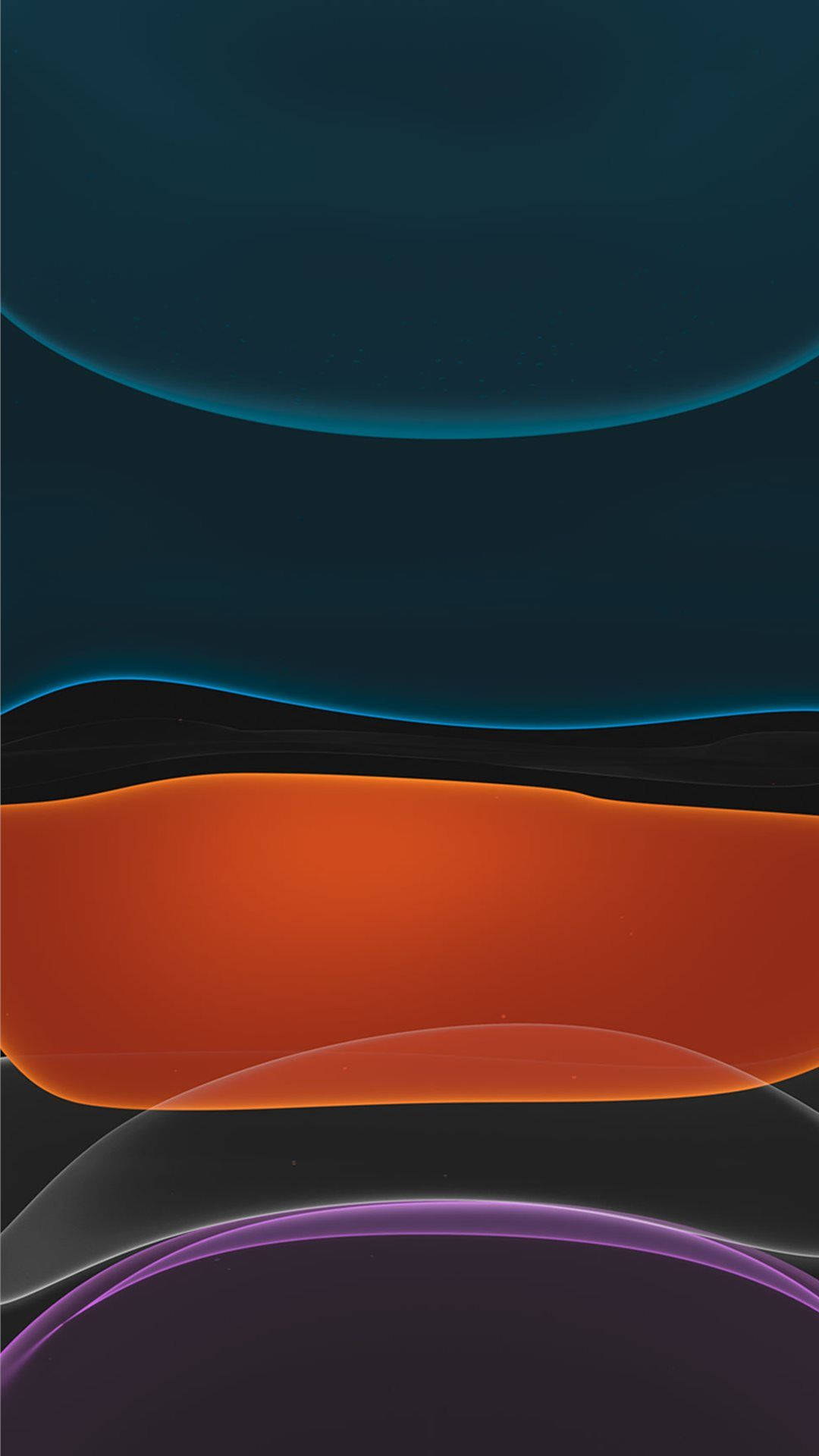 iPhone 14 Neon Oranje Muurpapier