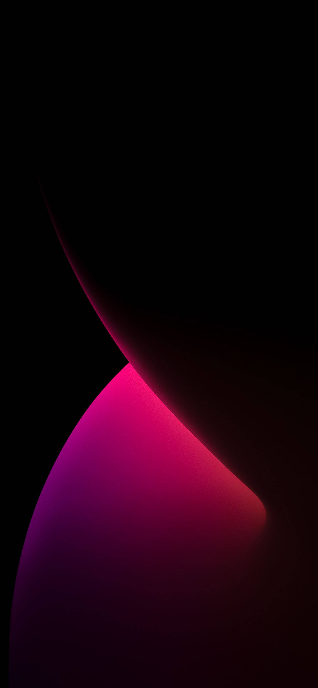 iPhone 14 Swart Pienk Muurpapier