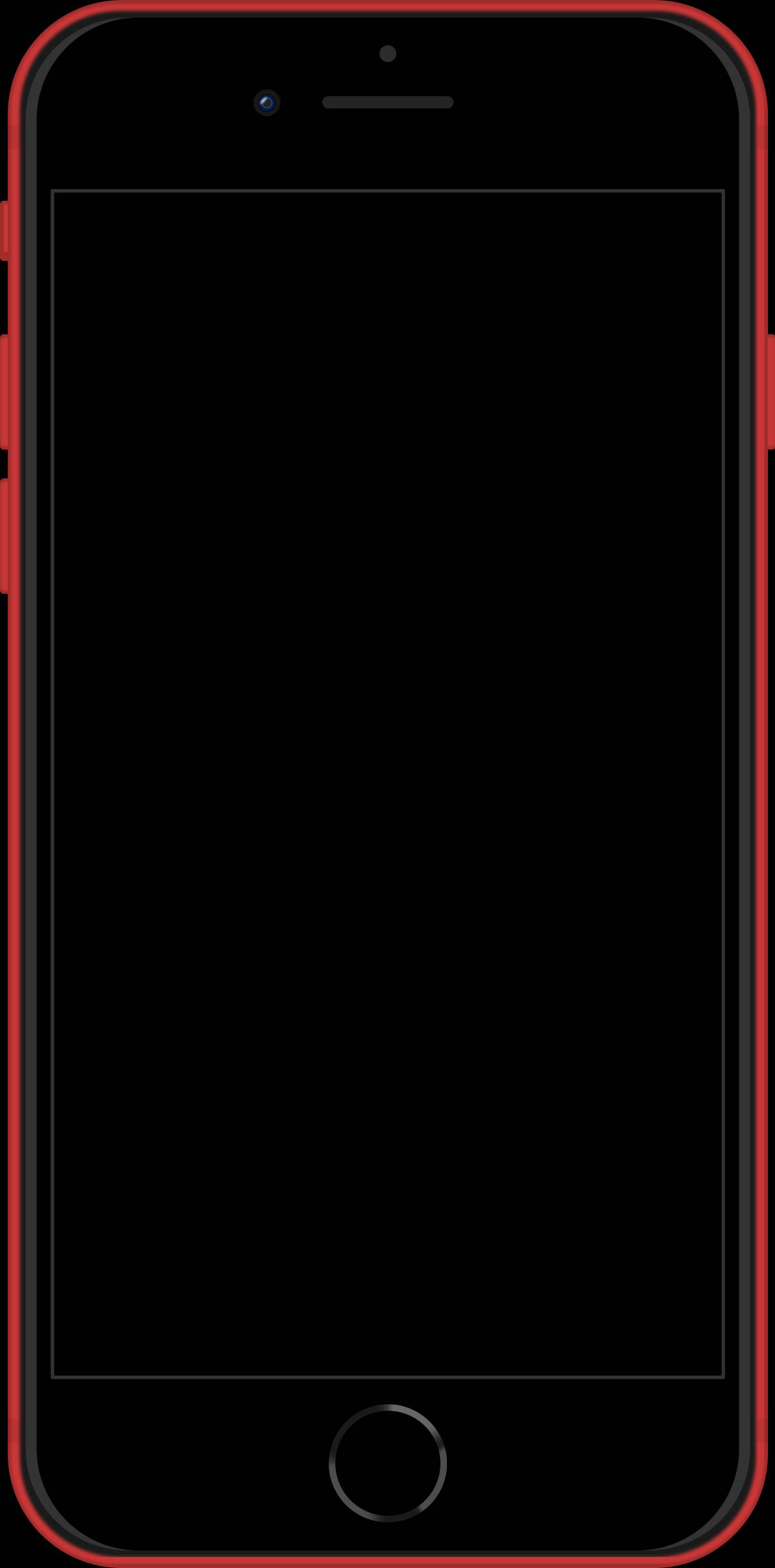 iPhone 8 Rooi Voorkant Muurpapier