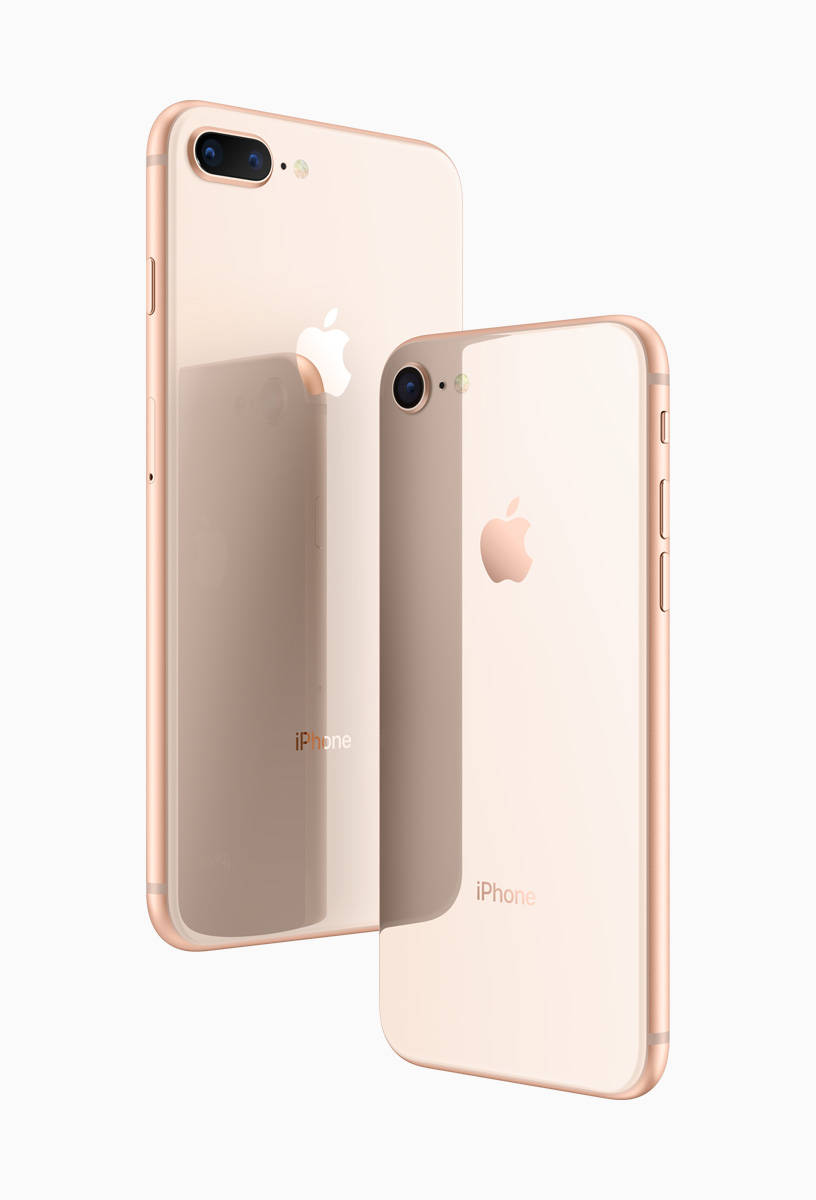 iPhone 8 Rose Goud Muurpapier