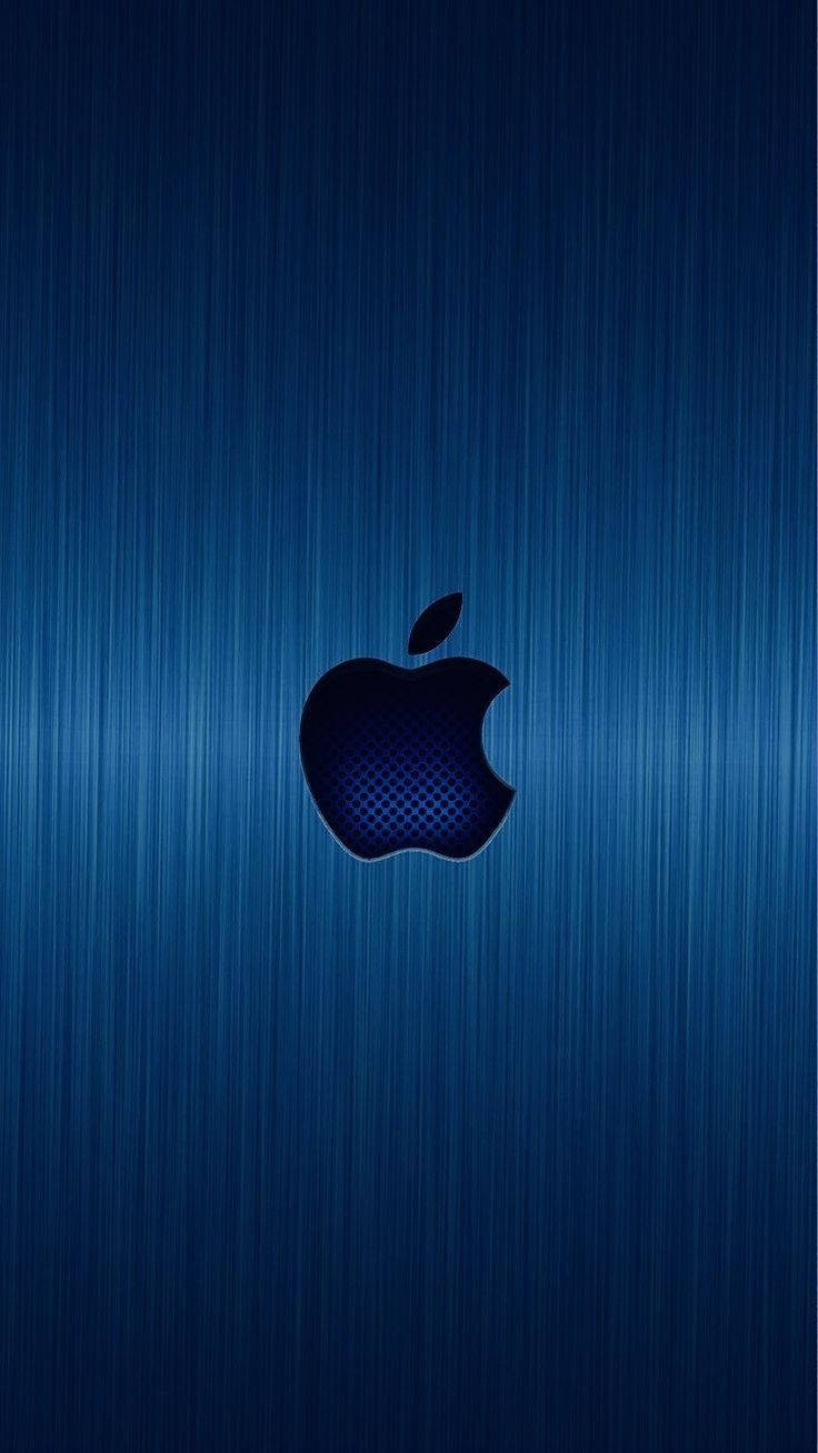 iPhone Apple Blou Metaal Muurpapier