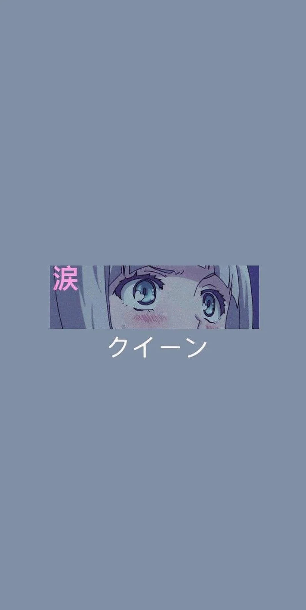 iPhone Estetiese Anime Meisie Oë Muurpapier