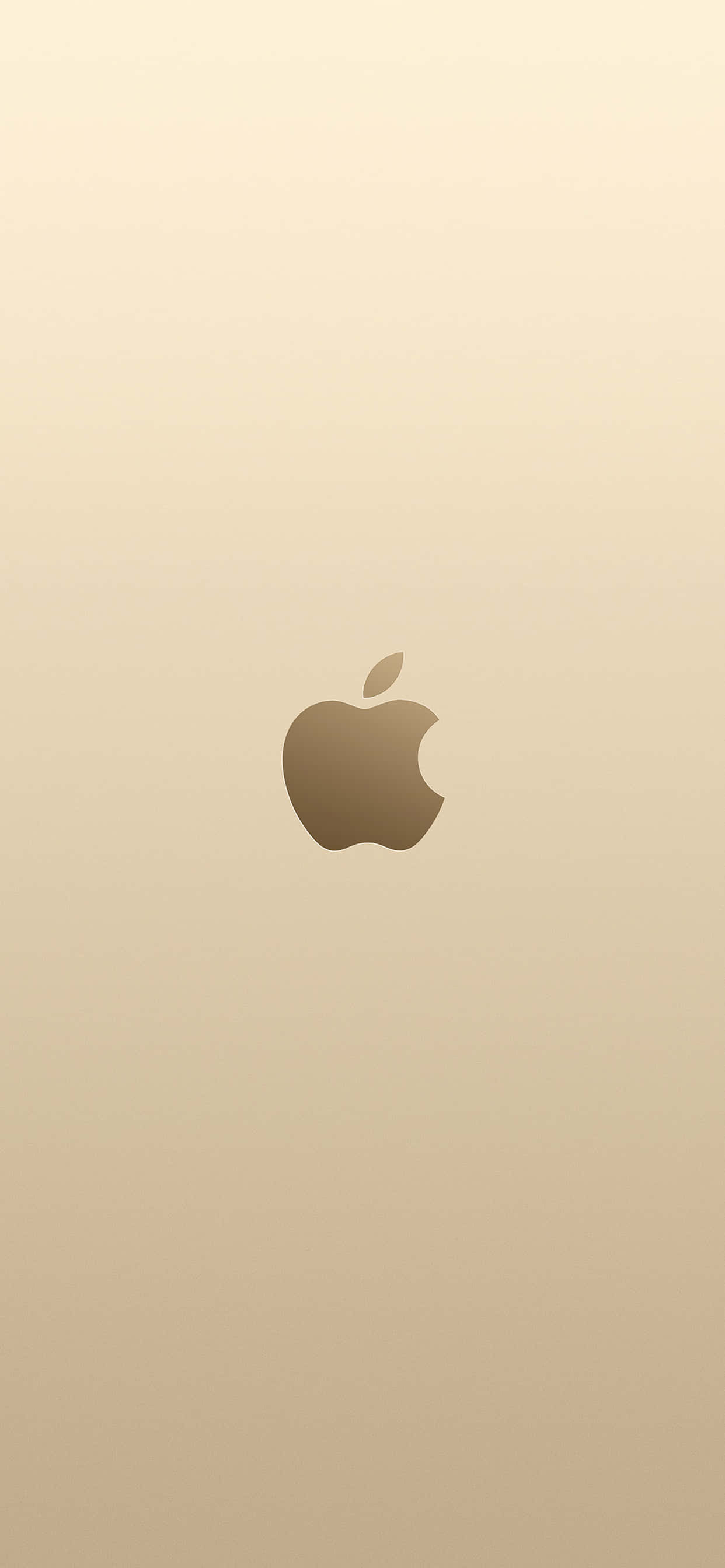 iPhone-logo op Goue Agtergrond Muurpapier
