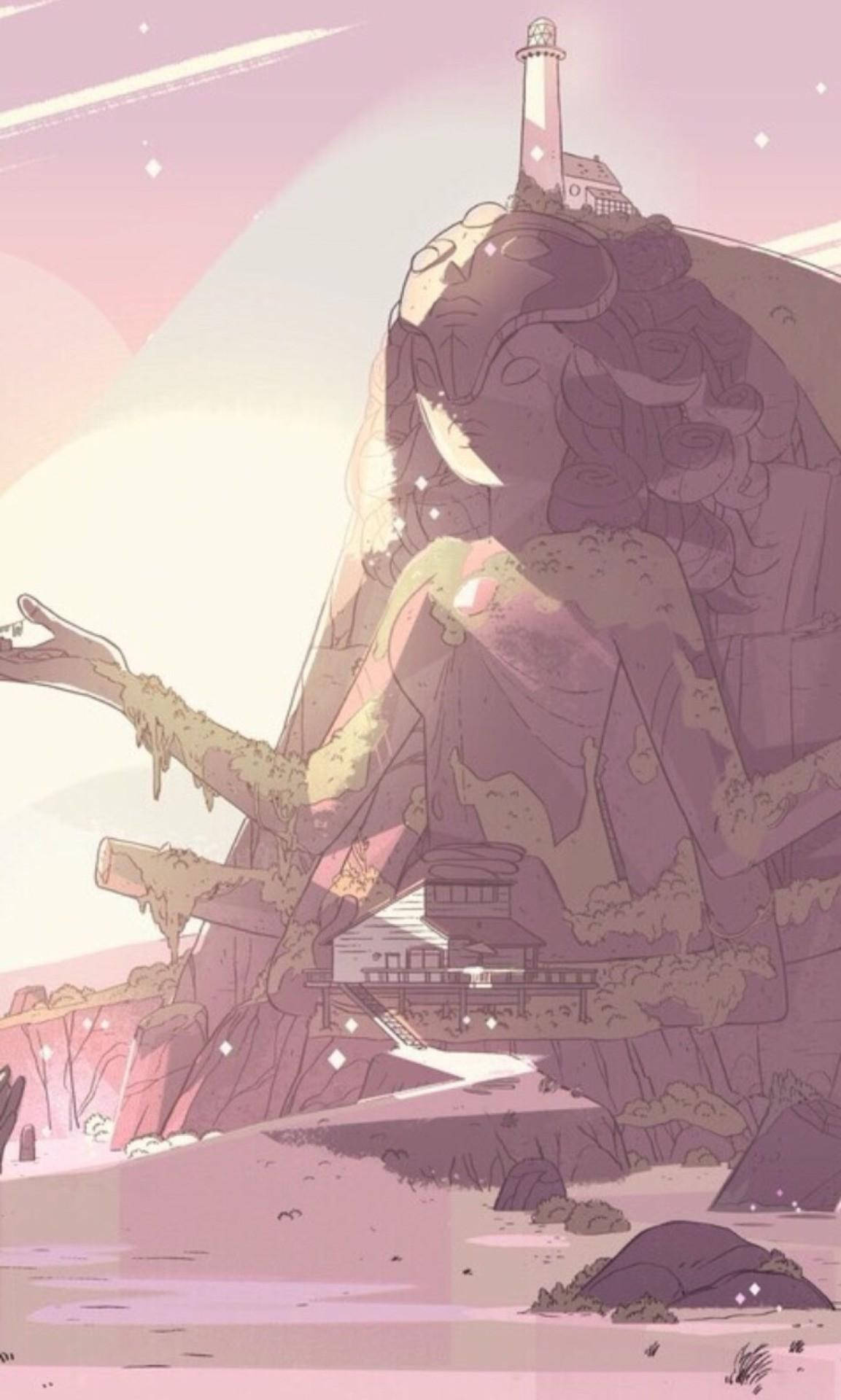iPhone Pienk Estetiese Steven Universe Muurpapier
