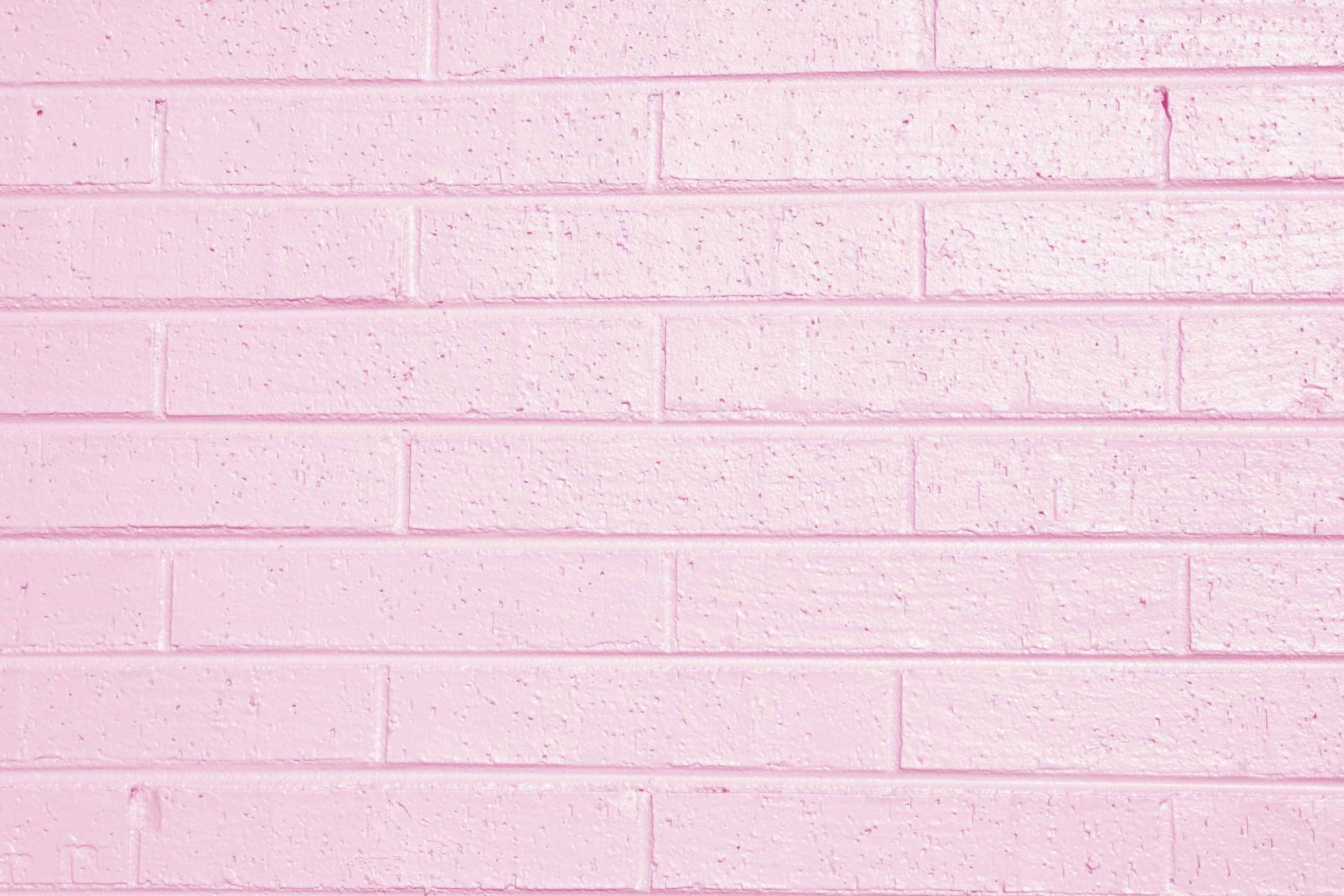 iPhone Pienk Estetiese Baksteenmuur Muurpapier