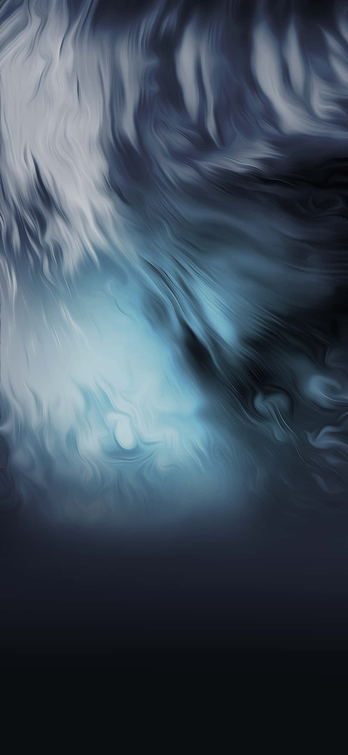 iPhone X Abstract Wit Rook Vloeistof Muurpapier