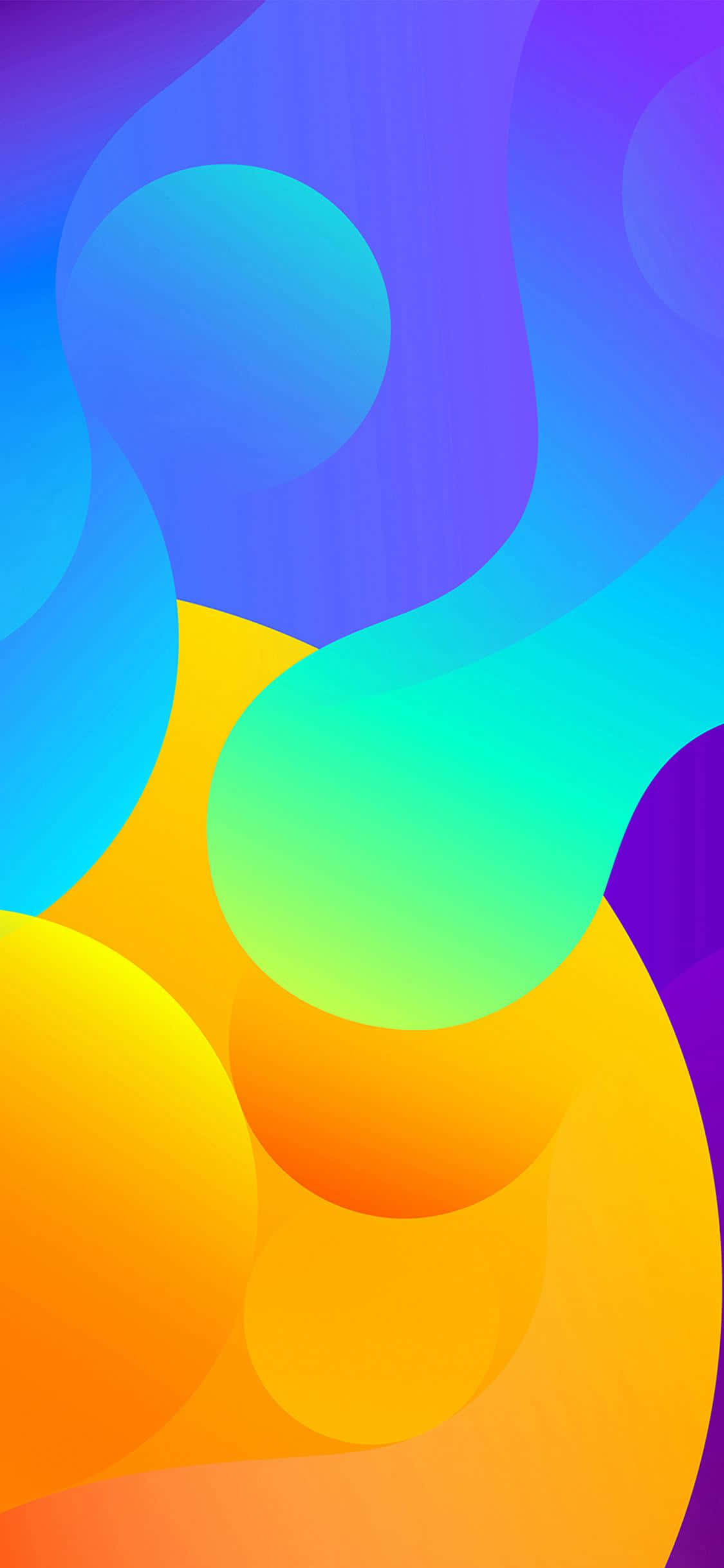 iPhone X Abstracte Verfkolle Muurpapier