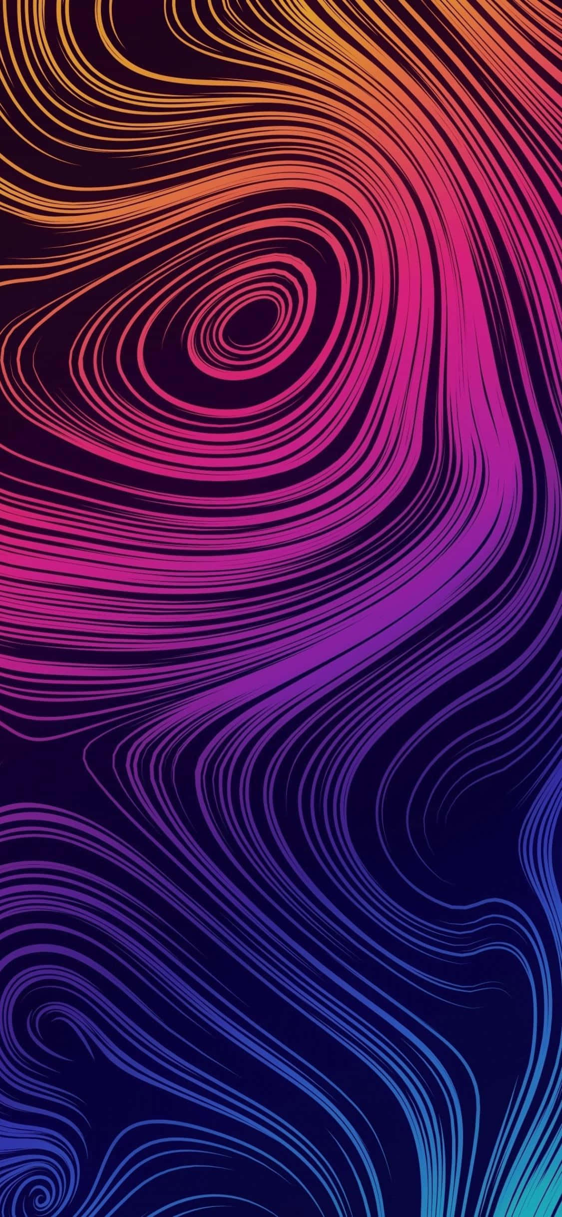 iPhone X Abstrakte Draaie Muurpapier