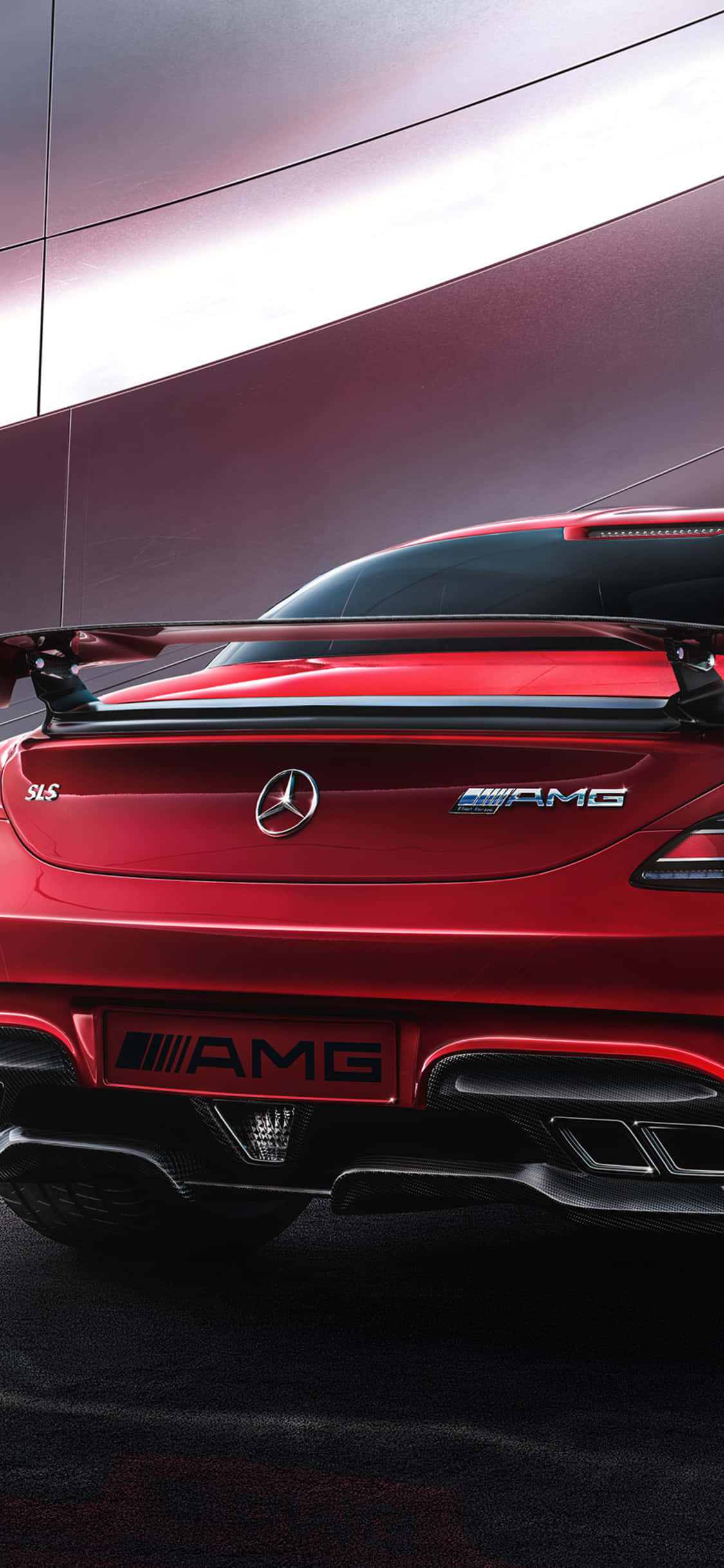iPhone X Amg Gt-r Agtergrond Rooi Kattebak Van AMG GT Muurpapier