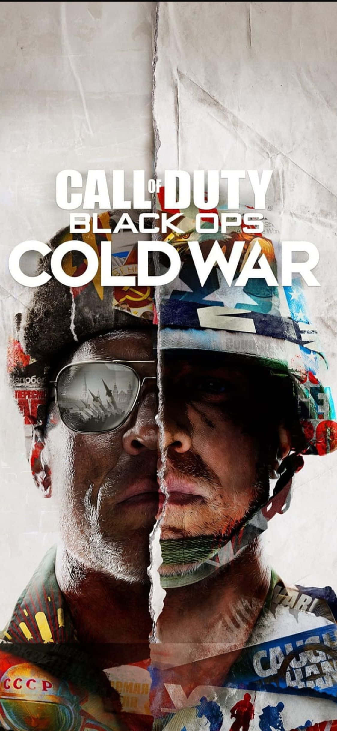 iPhone X Call Of Duty Black Ops Cold War-agtergrond-speletjie-omslag Muurpapier