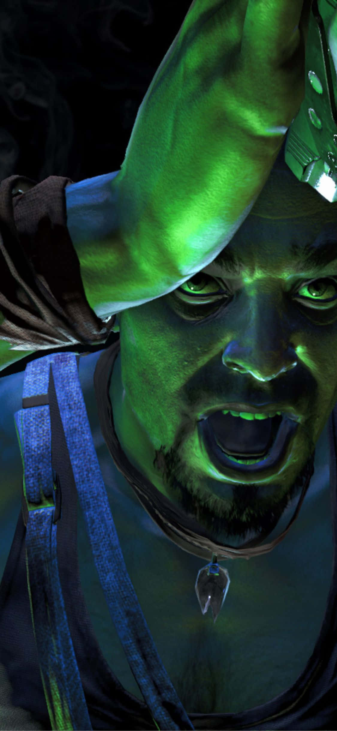 iPhone X Far Cry 3 Groen Lig Agtergrond Muurpapier