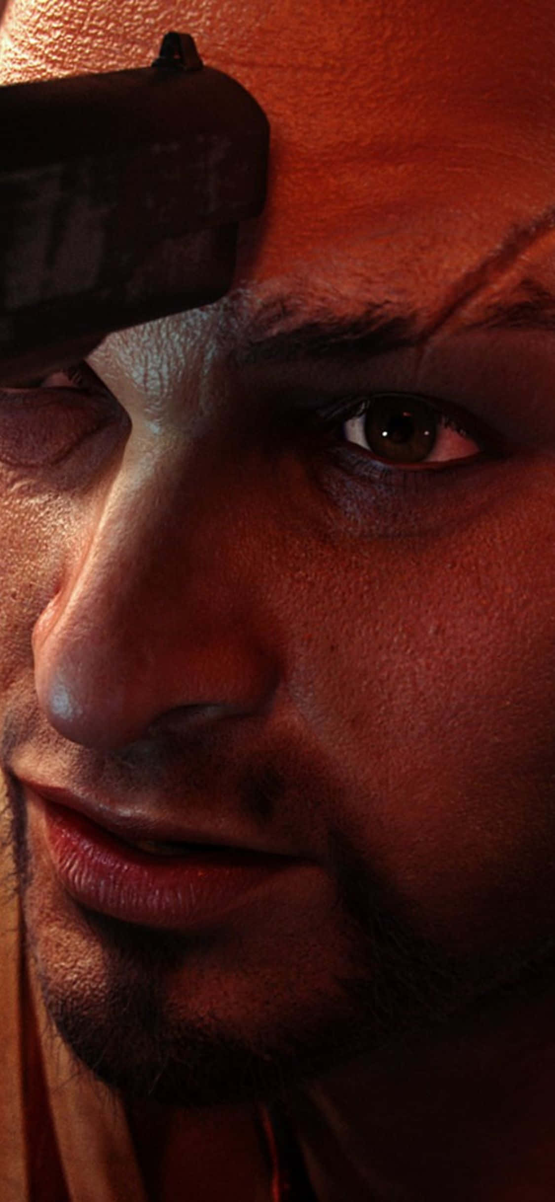 iPhone X Far Cry 3 Vaas Montenegro Geweer Agtergrond Muurpapier