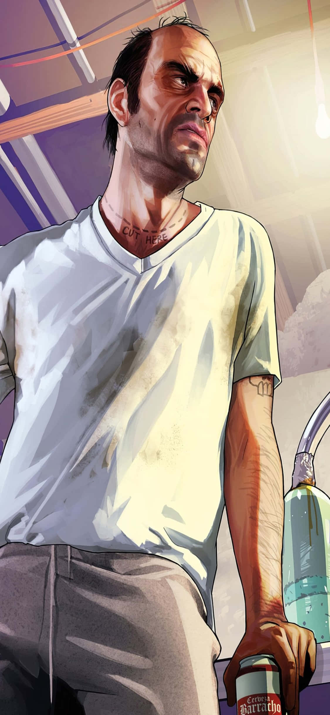 iPhone X Grand Theft Auto V Agtergrond Trevor Kandidate Muurpapier