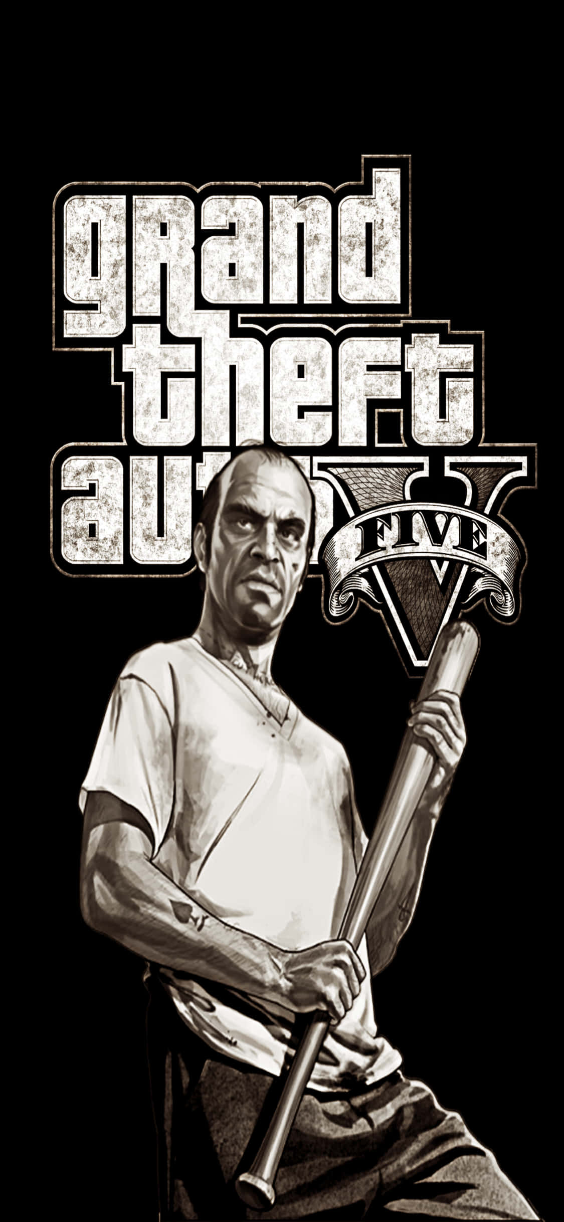 iPhone X Grand Theft Auto V-agtergrond & Trevor Philips Muurpapier